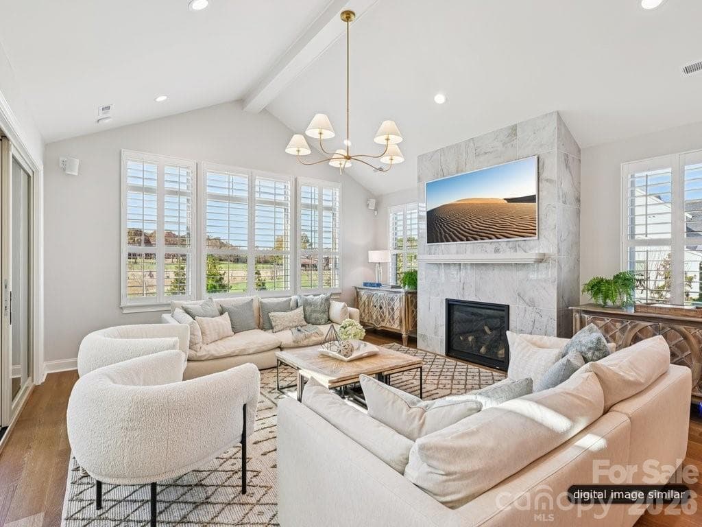 Great Room flows to the outdoor living and kitchen - 3137 Country Club Drive, Charlotte