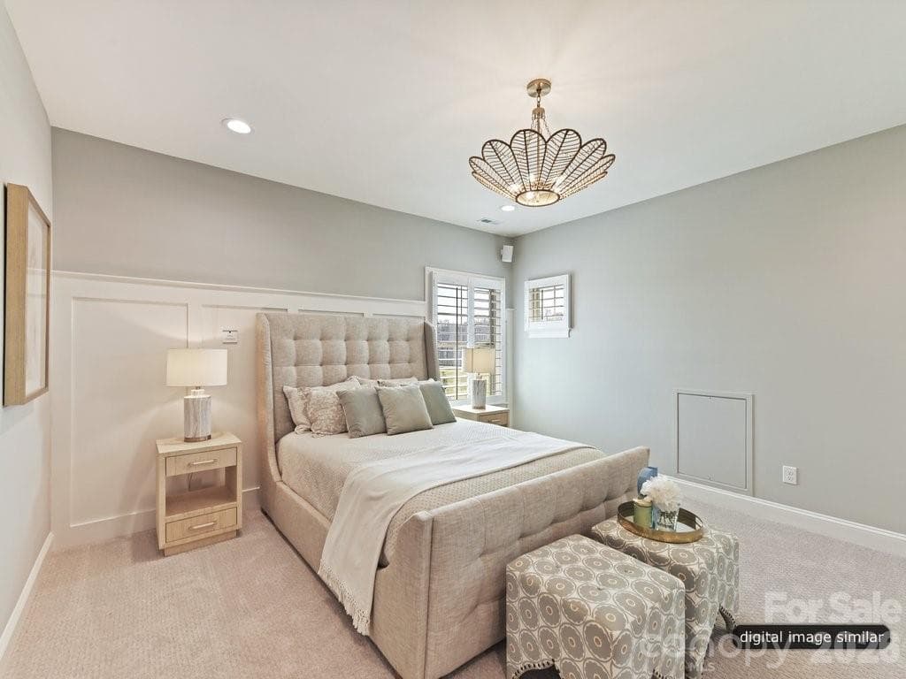 Bedroom 2 with ensuite bathroom - 3137 Country Club Drive, Charlotte