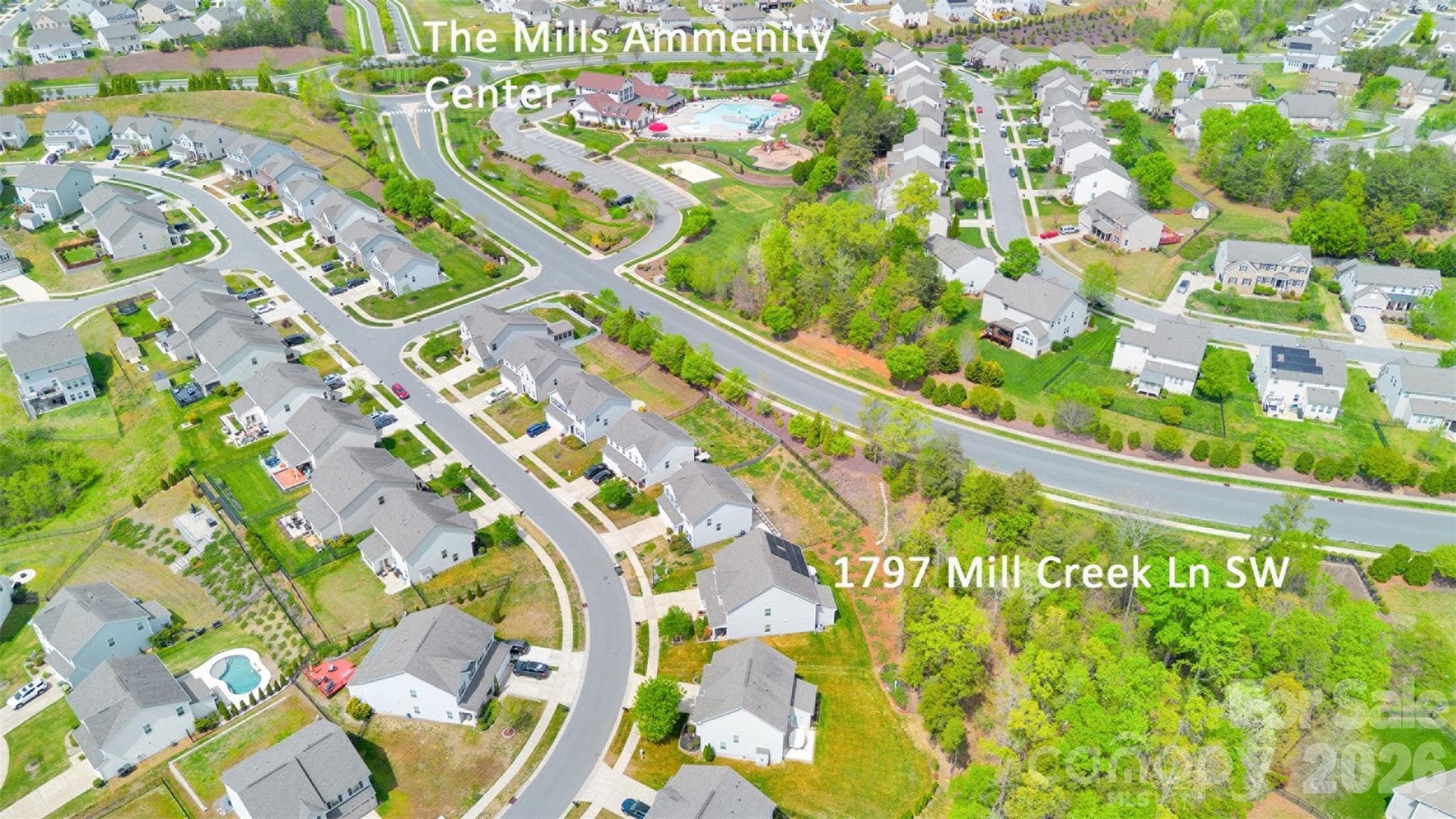 Look how close you are to the clubhouse! - 1797 Mill Creek Lane SW, Concord