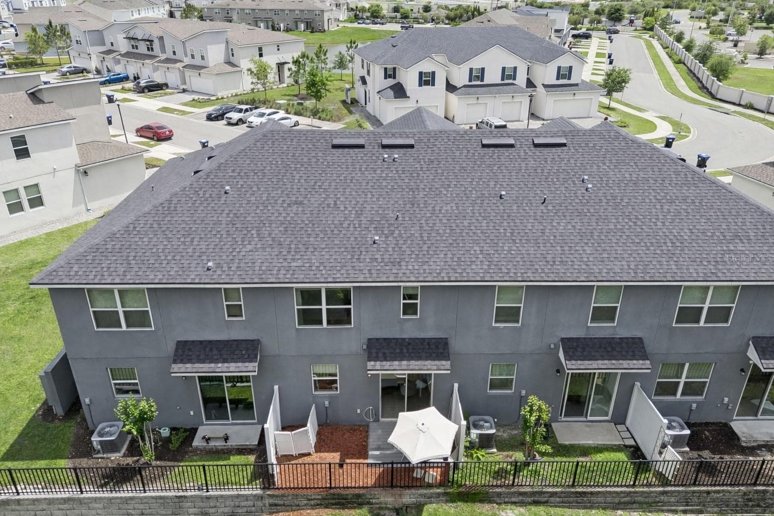 Aerial View - Back Patio/Yard - 896 SPRING PALMS LOOP, ORLANDO