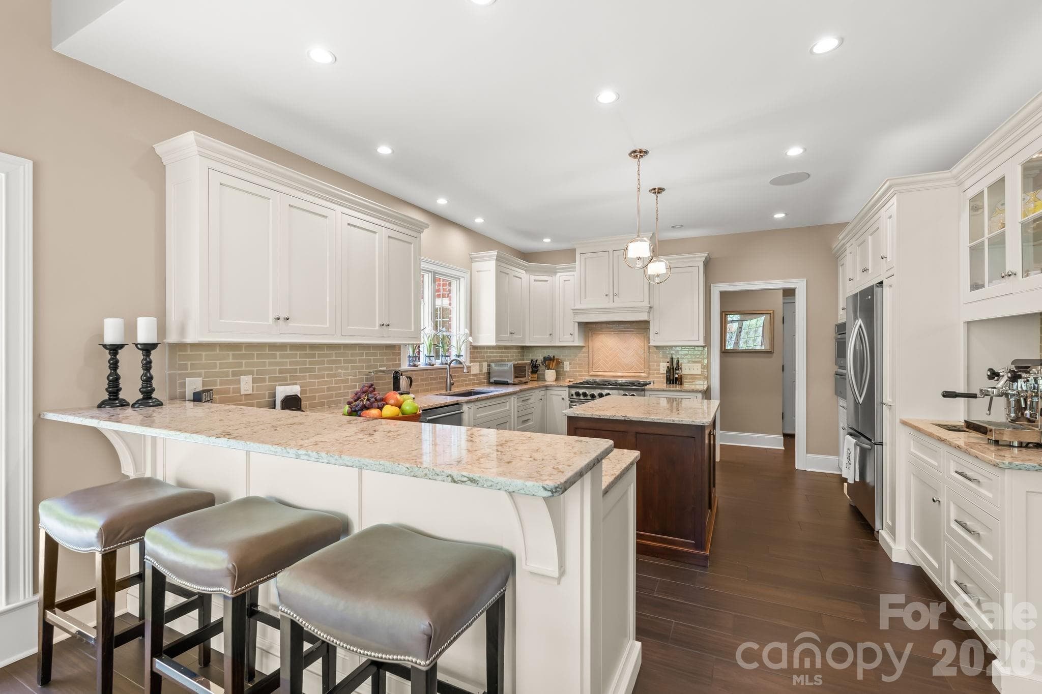 Chefs kitchen with 6 burner gas range and double oven - Lewisville