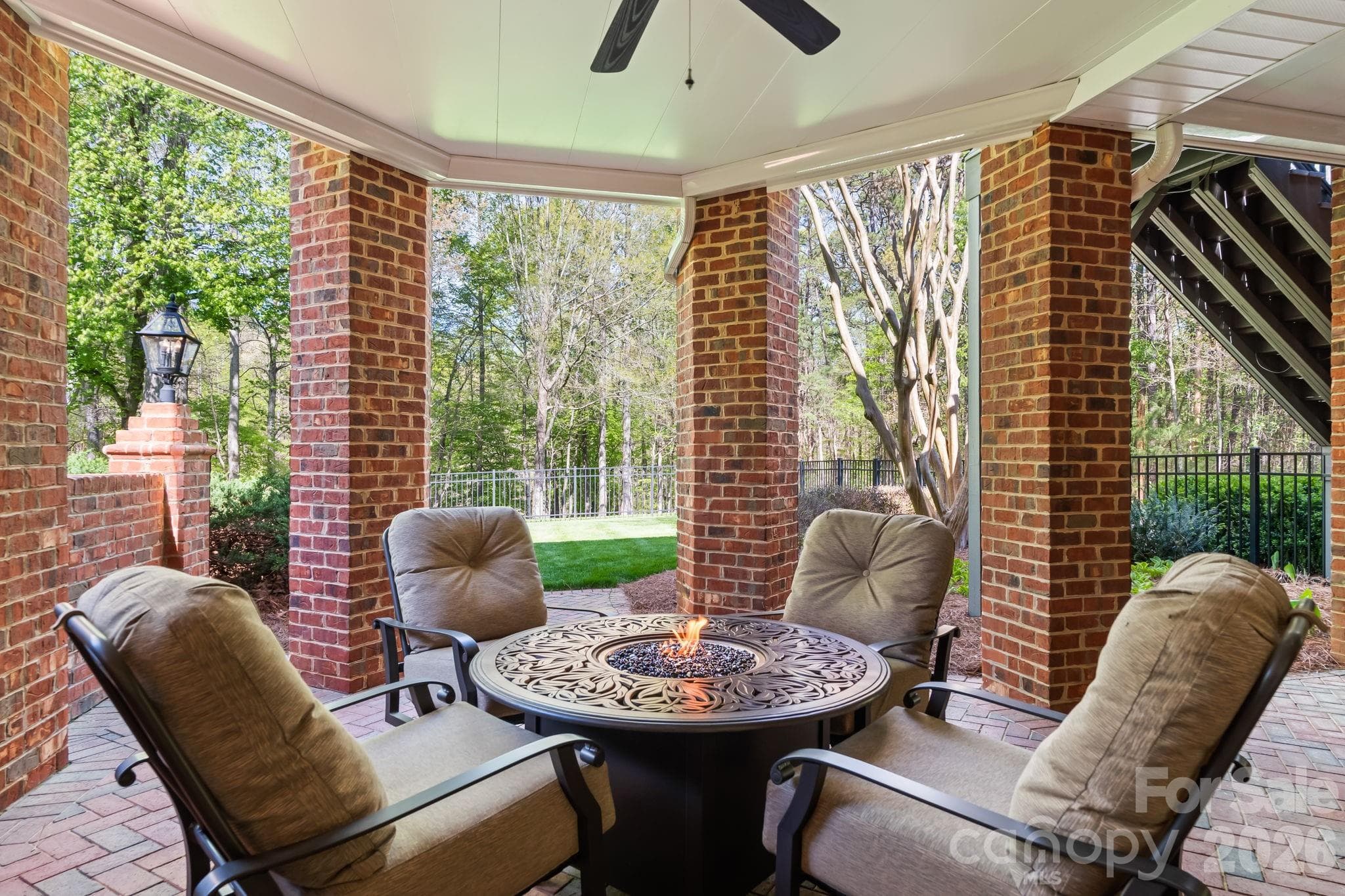 Lower level patio with extensive lighting - Lewisville
