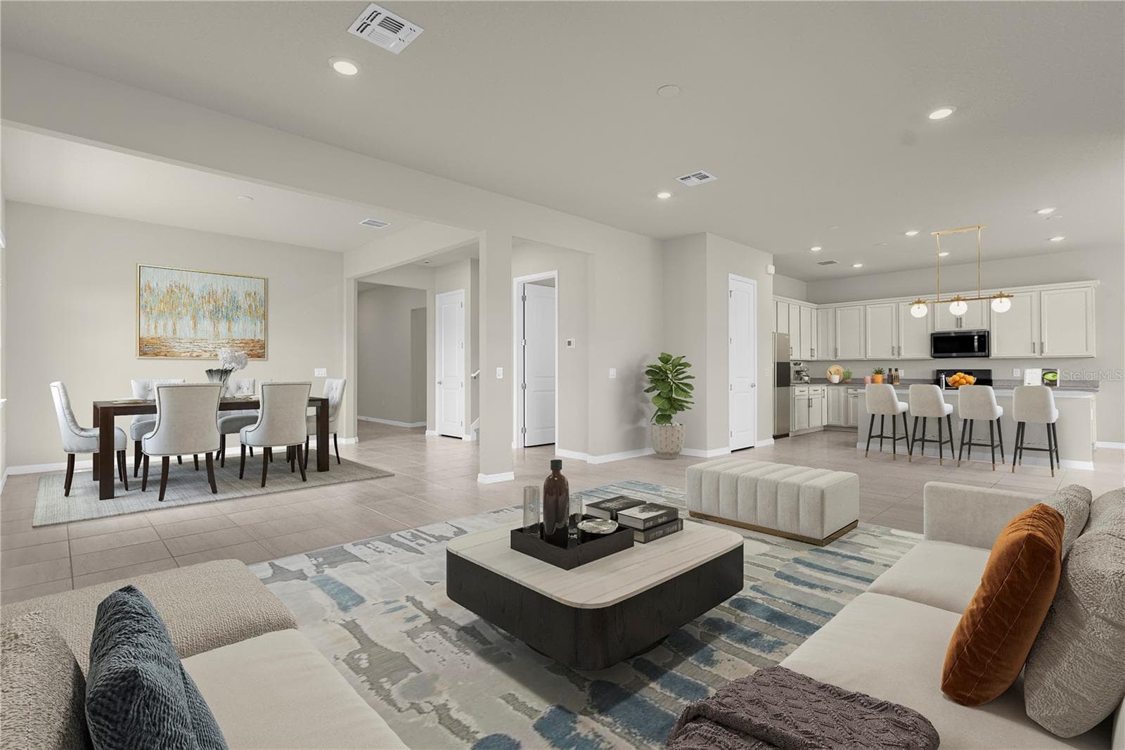 Family Room Staged - 10411 PARK ESTATES AVENUE, ORLANDO