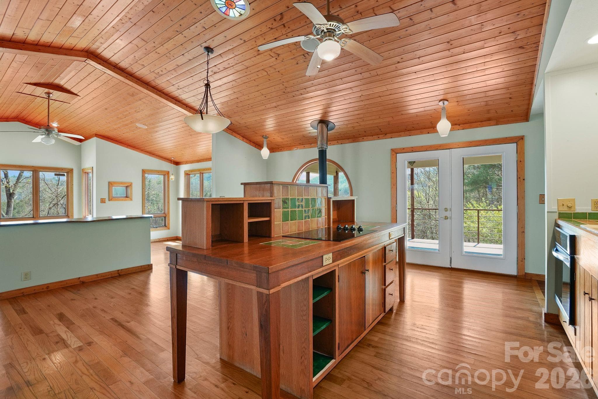 Cutom island w/plenty of work space, vaulted ceilings and wonderful natural light throughout the entire home - 310 Burr Ridge, Marshall