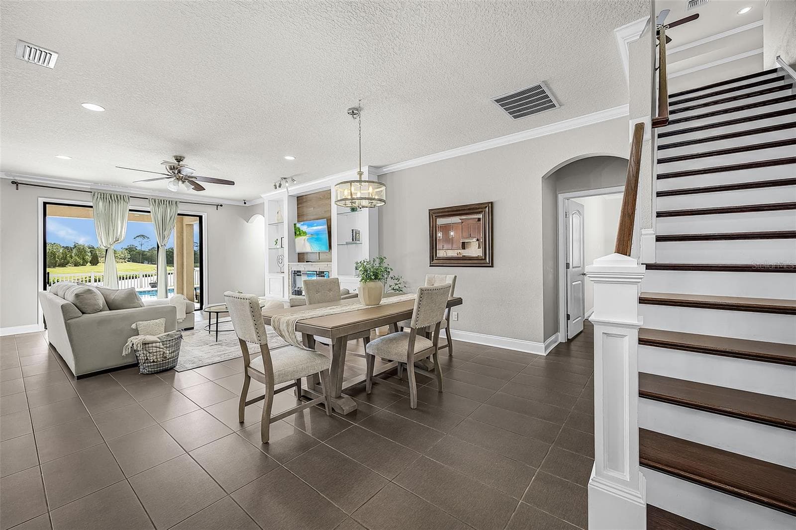 Dining Room with stairs to LOFT- ACTUAL - 835 129TH ST NE, BRADENTON