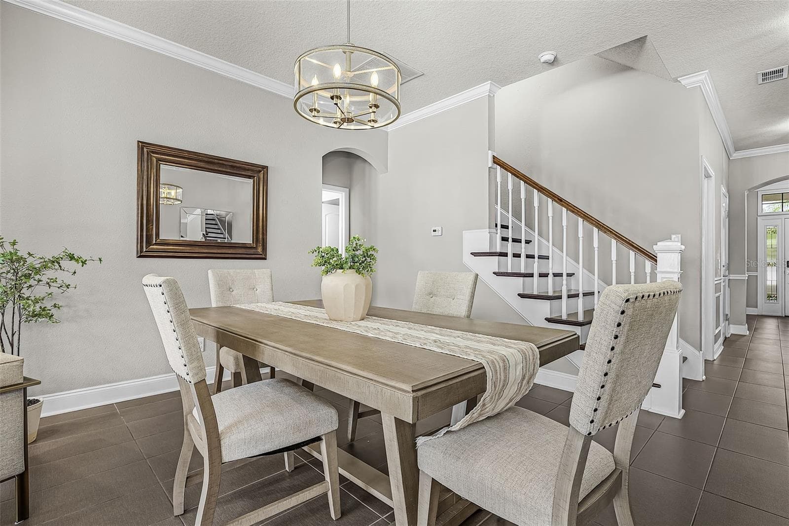 Dining Room with Stairs to LOFT- ACTUAL - 835 129TH ST NE, BRADENTON