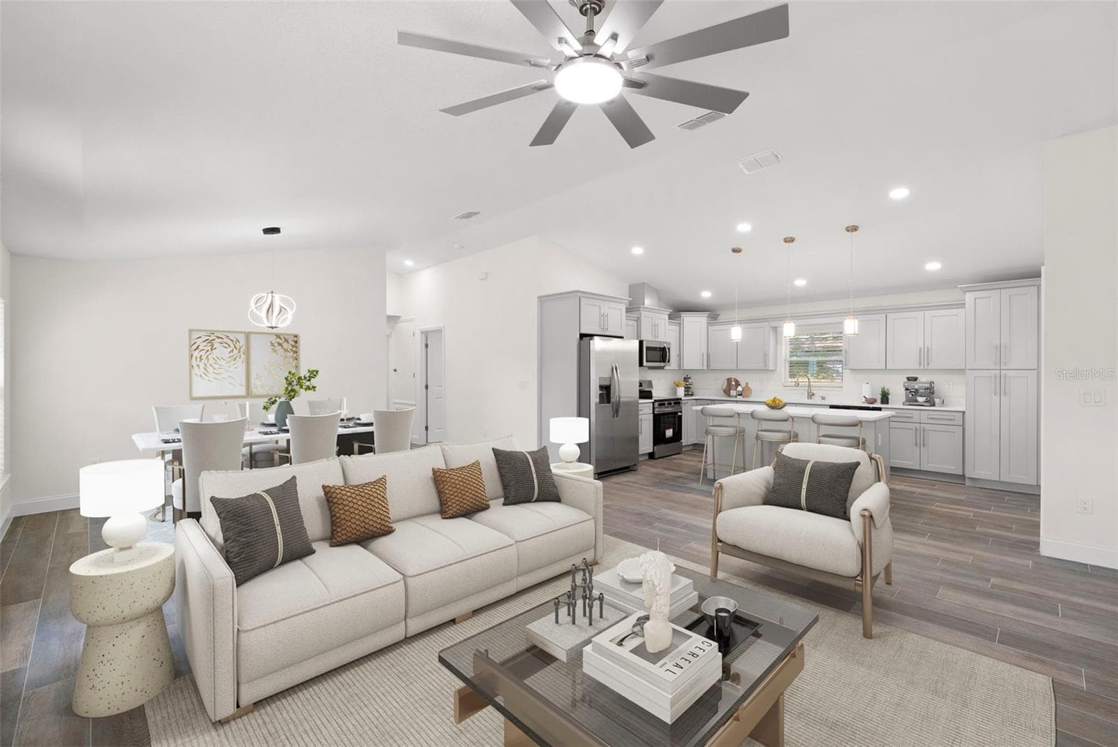 Virtually Stage - Living Room - 5062 80TH LN N, ST PETERSBURG