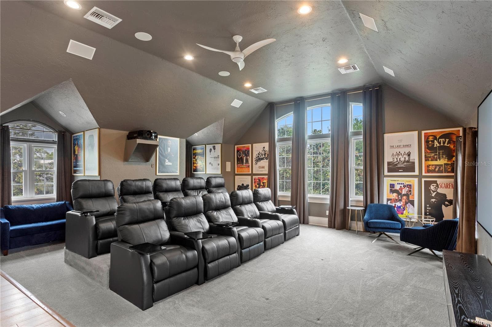 Guest suite converted into a Theater Room - 11410 TROTTING DOWN DR, ODESSA