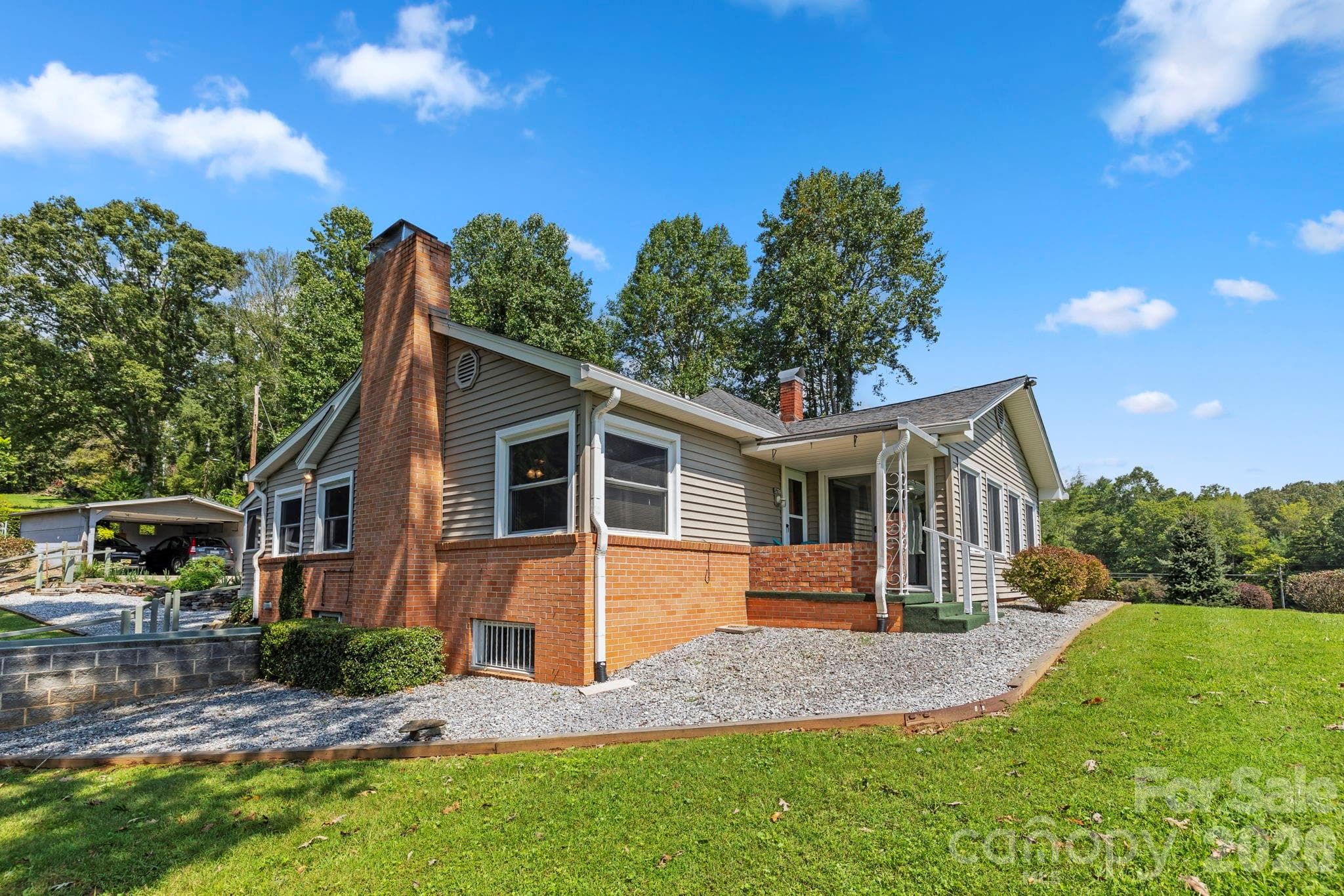 Side view of the home - Brevard