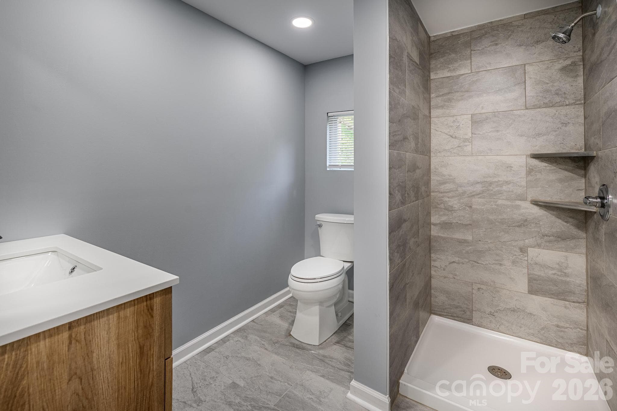 Remodeled Bath w/Tile Flooring & Walk-In Shower - 19513 Meridian Street, Cornelius
