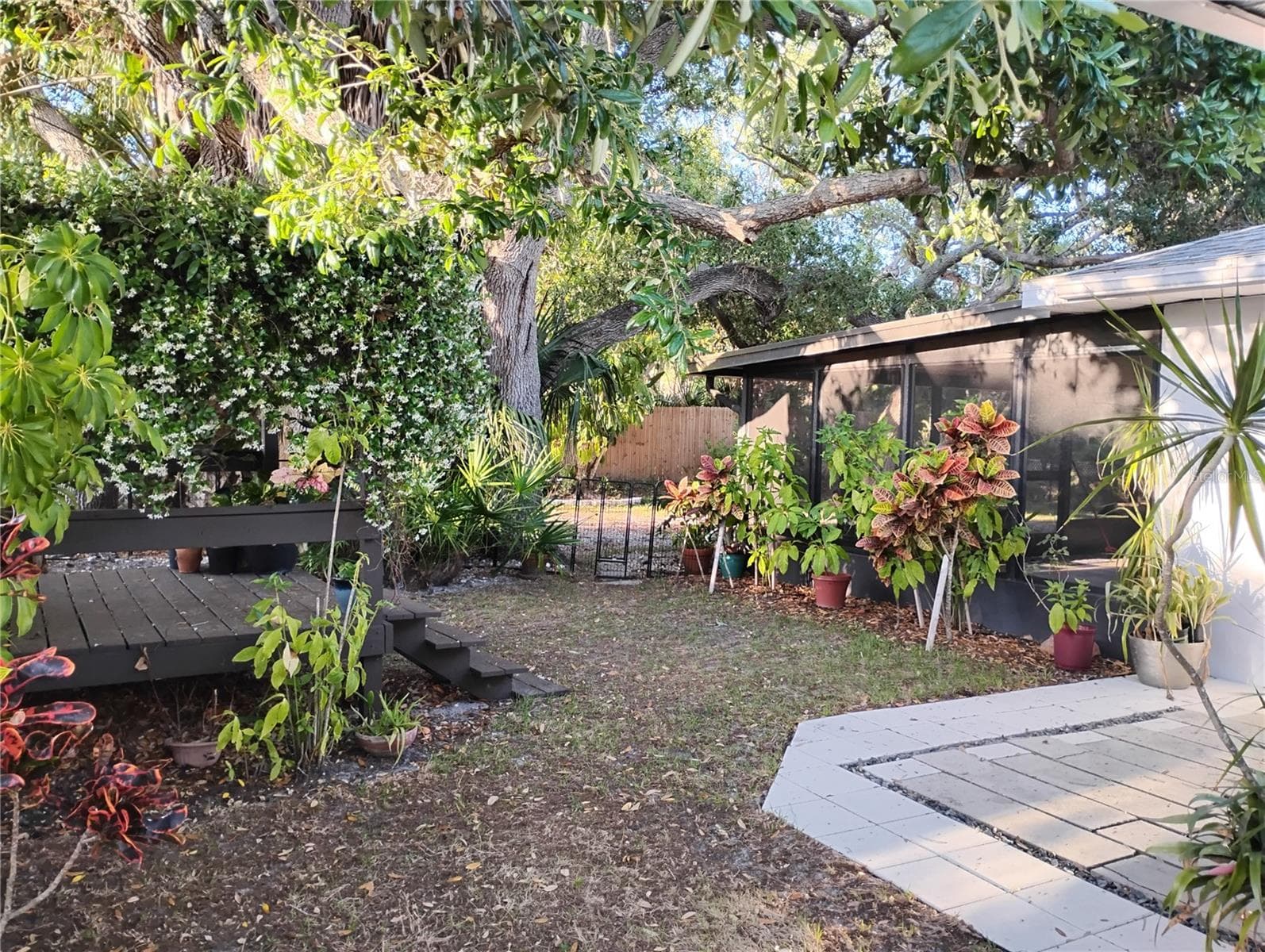 BEAUTIFUL VIEW OF ZEN GARDEN AND FULLY FENCED YARD - 1720 FOSSIL DR, ENGLEWOOD