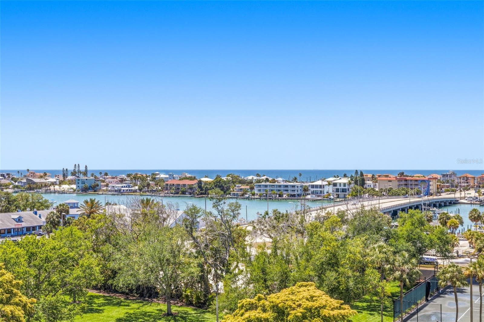Gulf view from front balcony - 9425 BLIND PASS RD #705, ST PETE BEACH