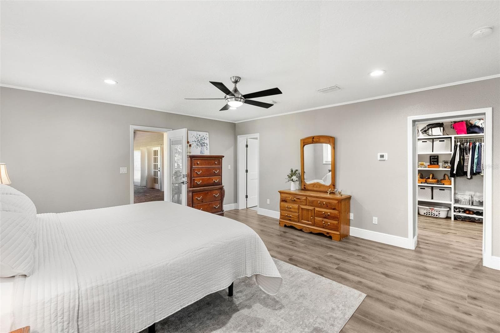 Primary with door to lanai - 650 OLD MIMS RD, GENEVA