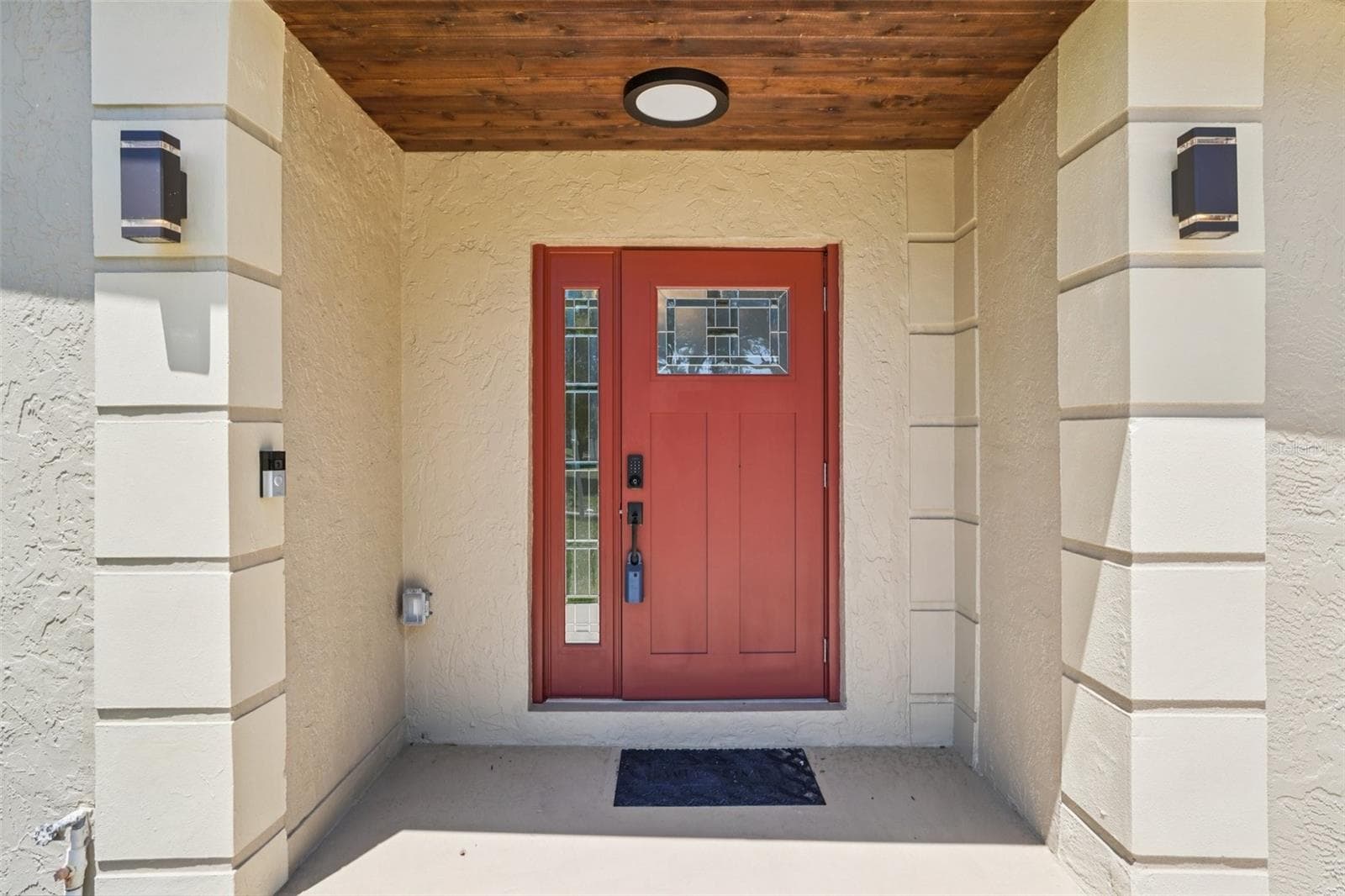 New Impact Front Door and cedar accents - 3123 W LA SALLE ST, TAMPA
