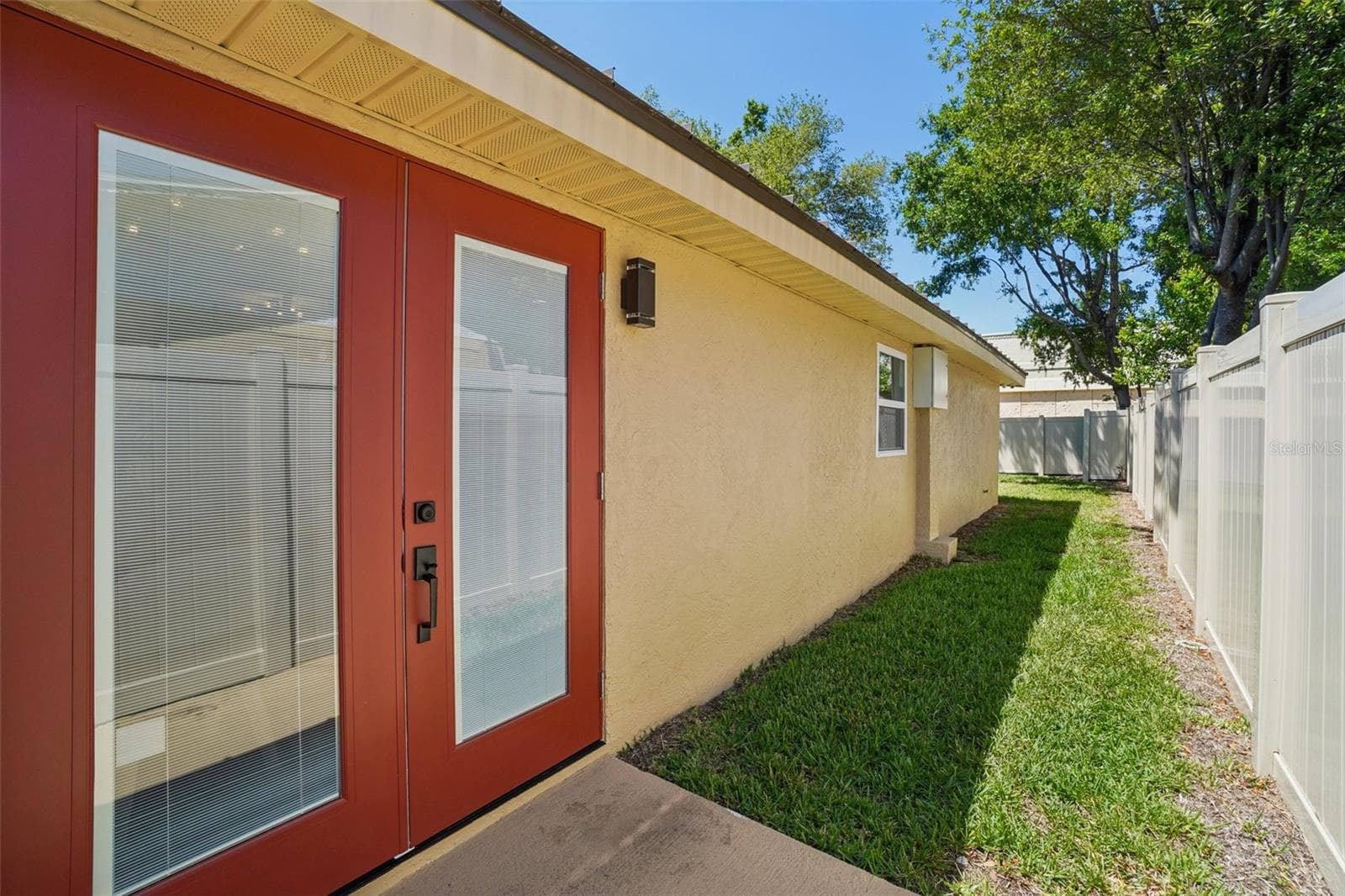 Impact French Door with built-in blinds - 3123 W LA SALLE ST, TAMPA
