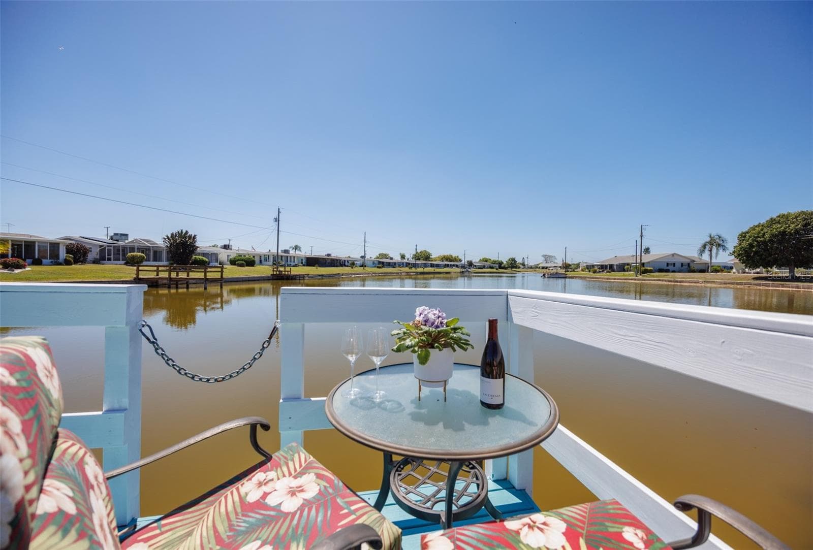 Railed Private Dock For Relaxing & Watching Wildlife Peaceful South Lake View-Start or End Your Day Here Relaxing - 1704 DANBURY DR, SUN CITY CENTER