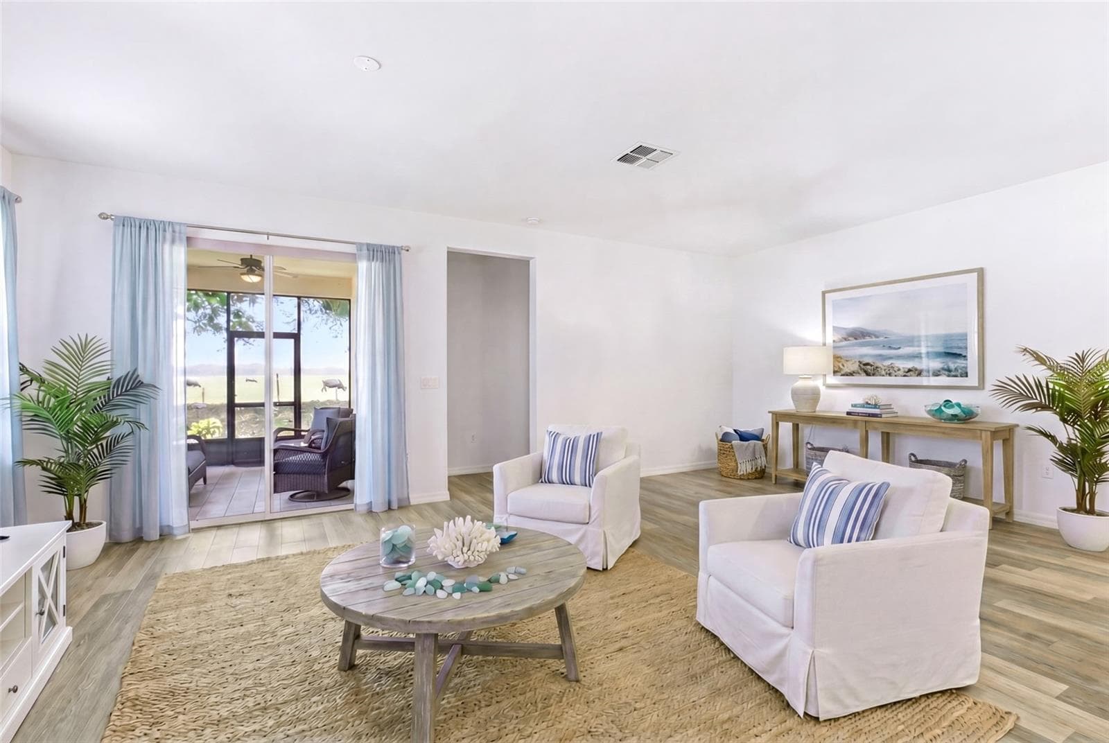 Virtually Staged Living Room - 8834 TUSCANY ISLES DR, PUNTA GORDA