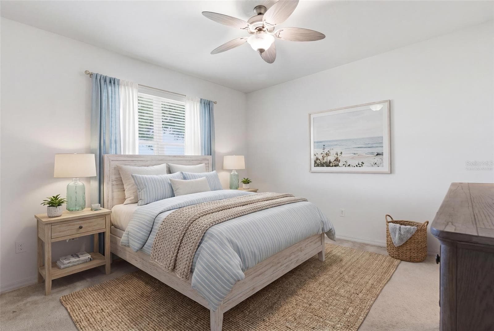 Virtually Staged Master Bedroom - 8834 TUSCANY ISLES DR, PUNTA GORDA