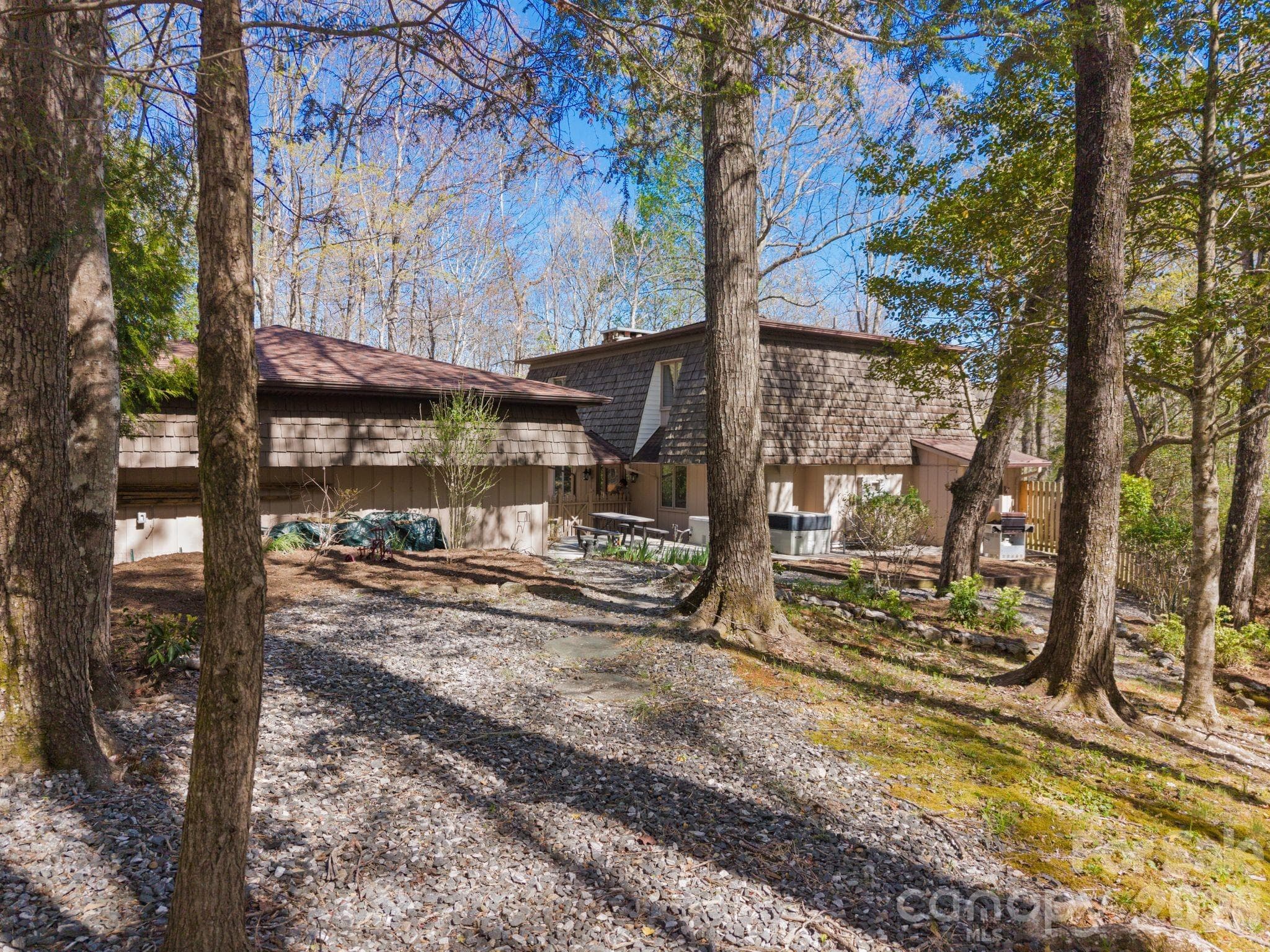 Private back yard - 363 S Sequoyah Lane, Brevard
