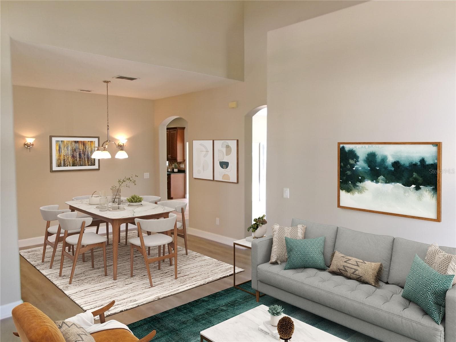Living and Dining Room - 11314 OYSTER BAY CIR, NEW PORT RICHEY