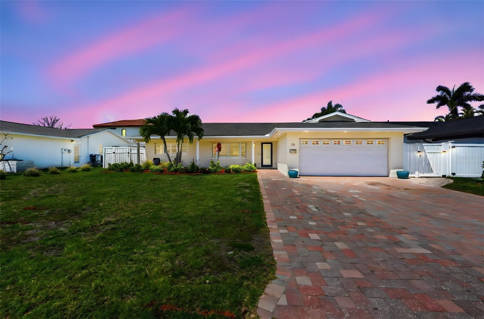 Front of Home - Virtual Twilight - 711 64TH AVE, ST PETE BEACH