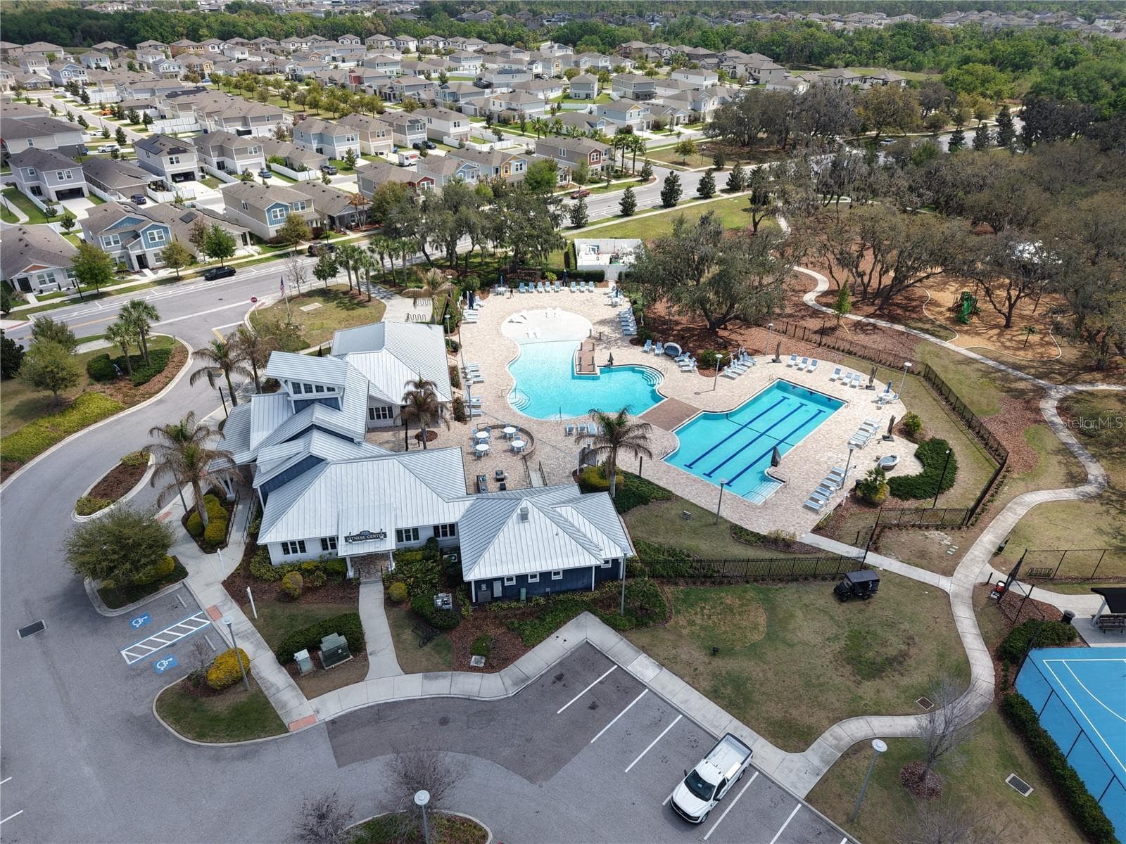 Aerial View of Hammock Club Amenity Center - 12317 BAY ESTUARY BND, RIVERVIEW
