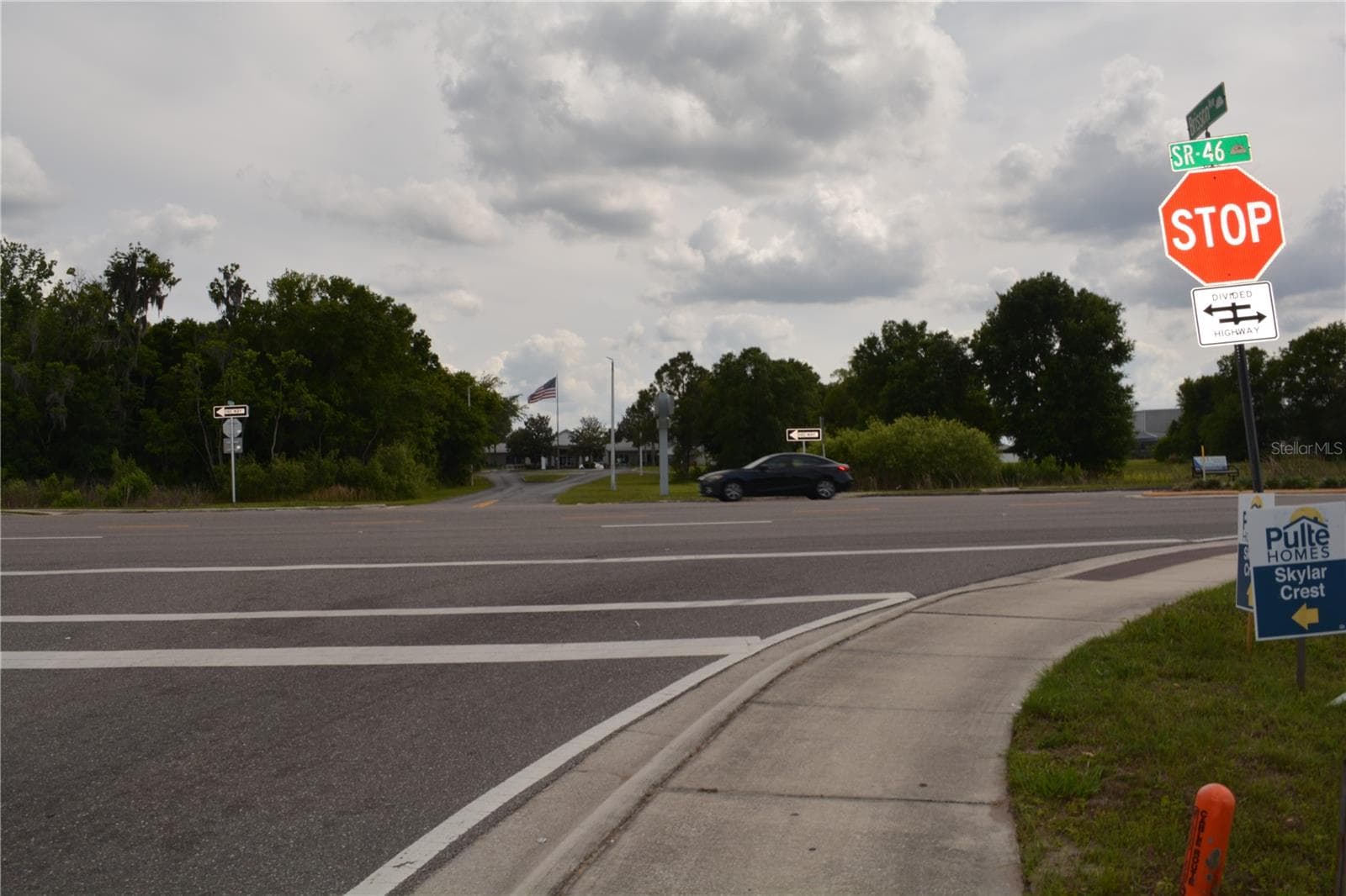 View of the building across for the land across  for sale on highway  SR 46 - 0 BRISSON AVENUE AVE, SANFORD