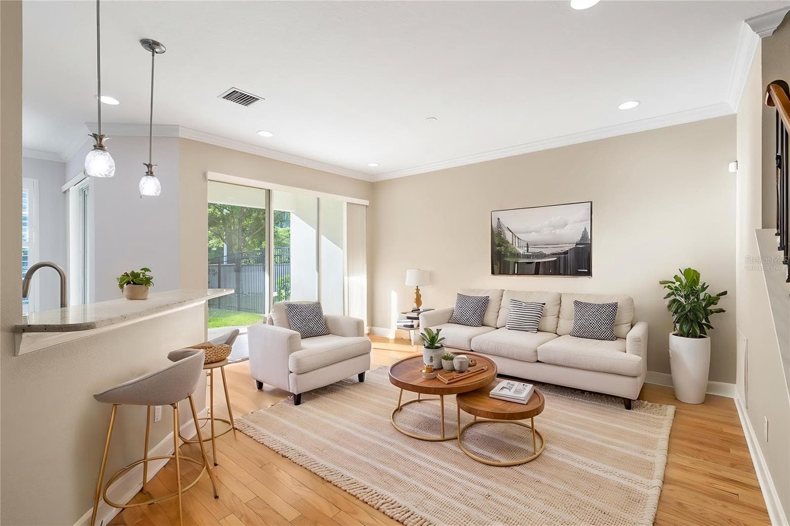 Family Room - Virtually Staged - 14543 MIRABELLE VISTA CIR, TAMPA