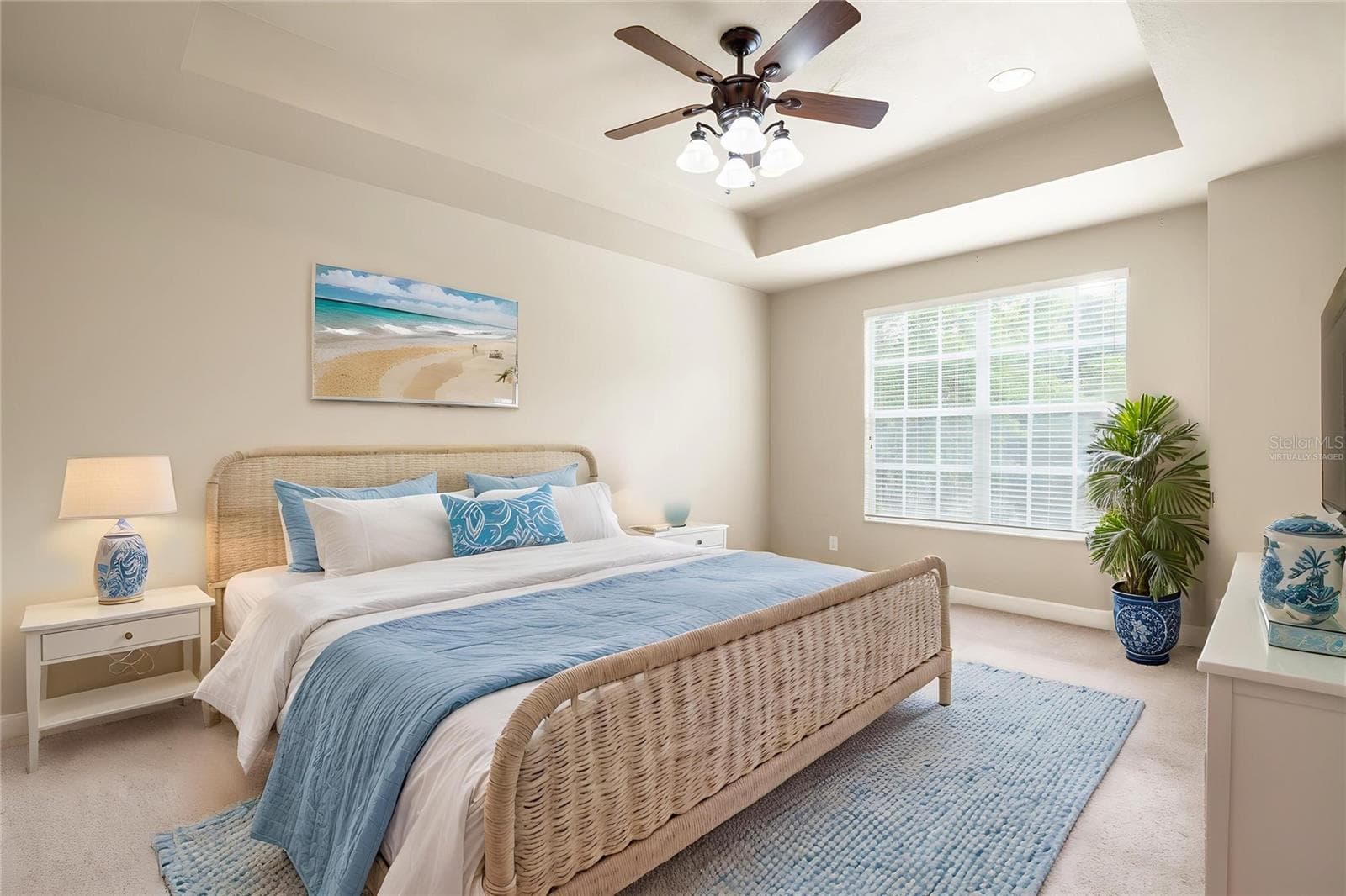 Upstairs Primary Suite - Virtually Staged - 14543 MIRABELLE VISTA CIR, TAMPA