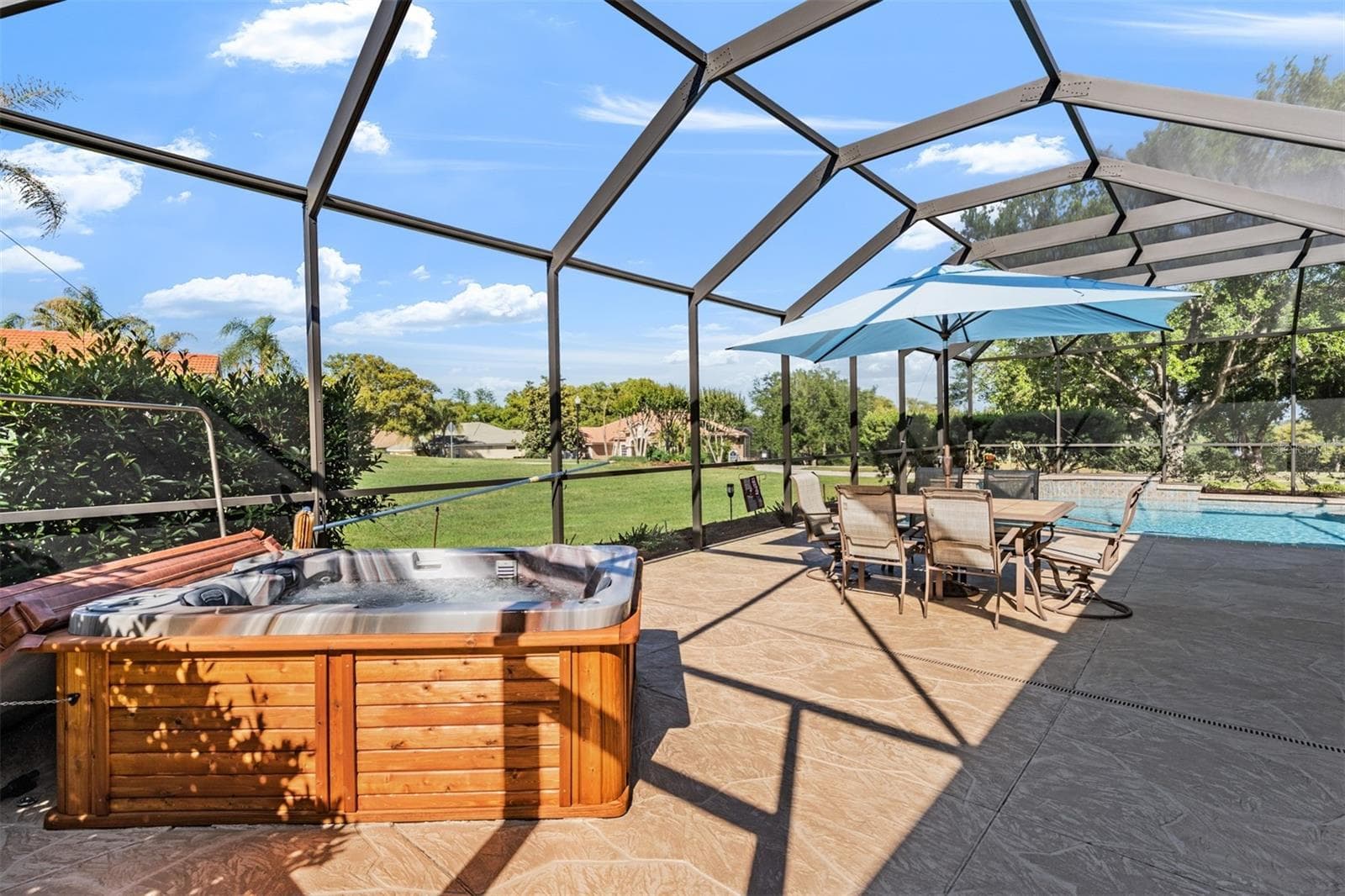 Relax and Rest Easy in your therapeutic hot tub with pool views! - 34115 AMERICANA AVE, DADE CITY