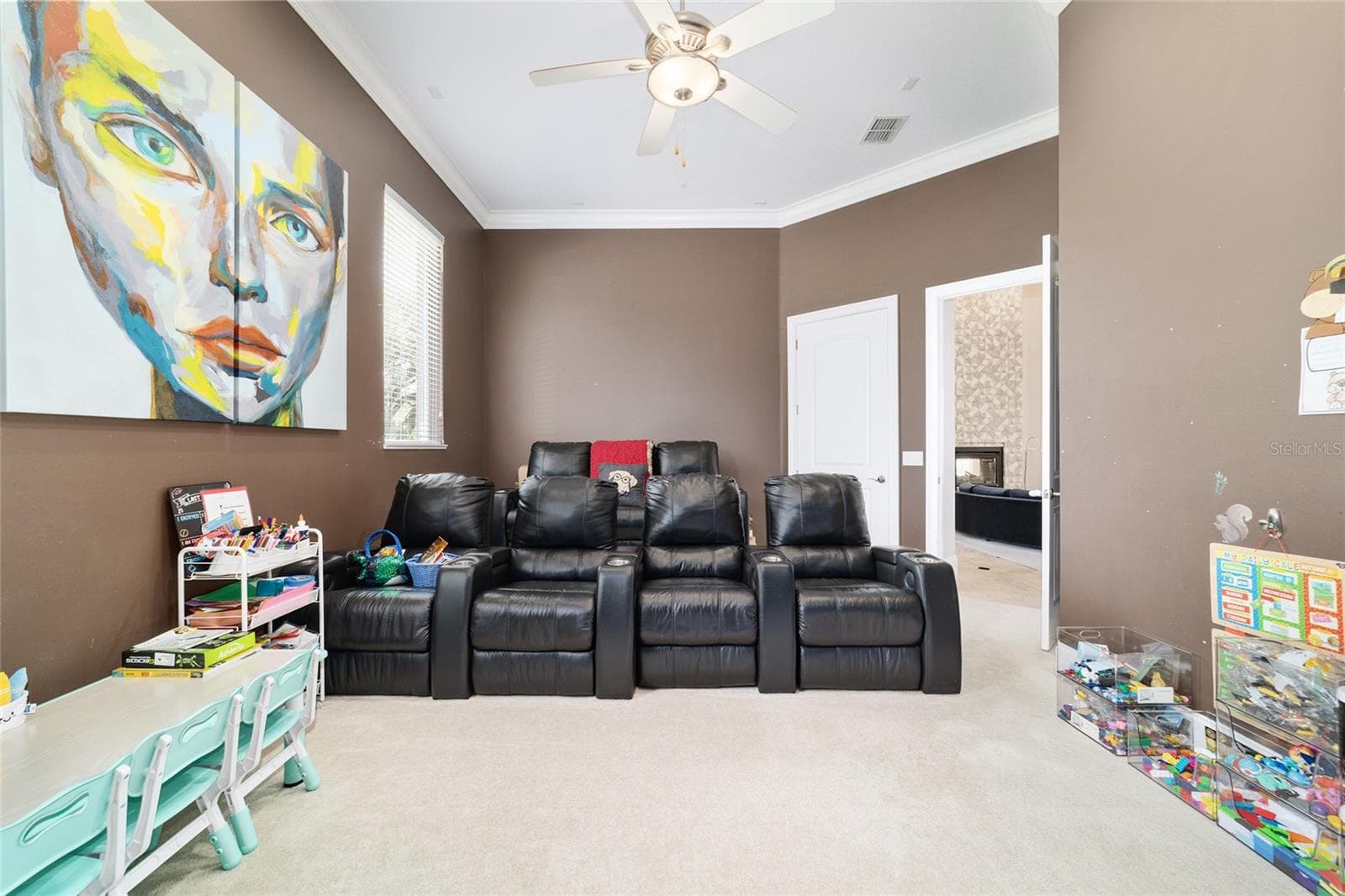 Home Theater with Closet - 2380 SE 73RD LOOP, OCALA