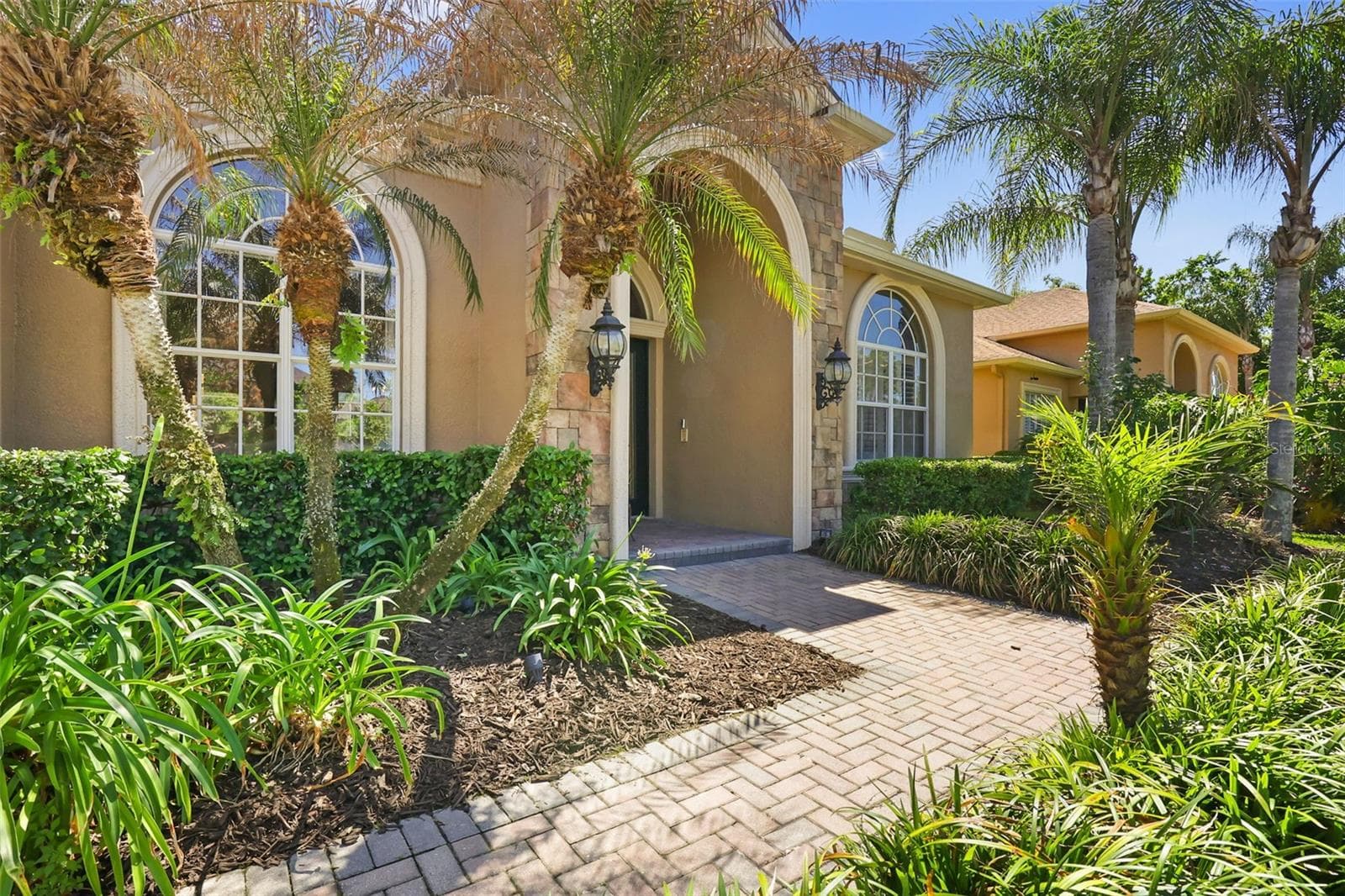 Front Exterior Entryway - 27608 PINE POINT DR, WESLEY CHAPEL