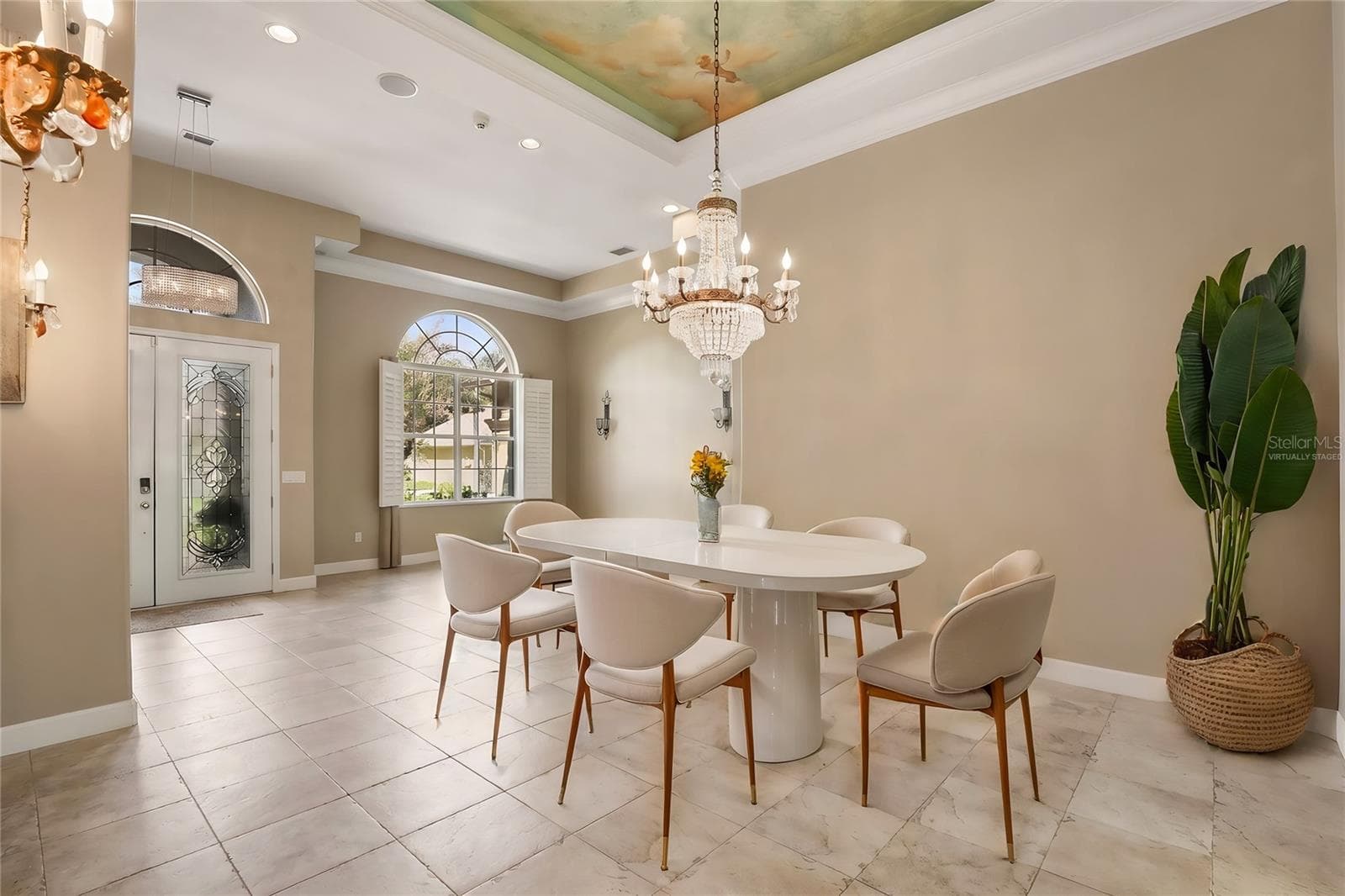 Virtually Staged-Formal Dining Room - 27608 PINE POINT DR, WESLEY CHAPEL