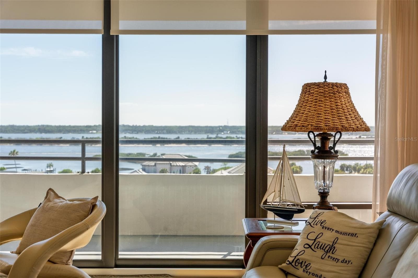 River View from Living room - 3743 S ATLANTIC AVE #7A00, DAYTONA BEACH