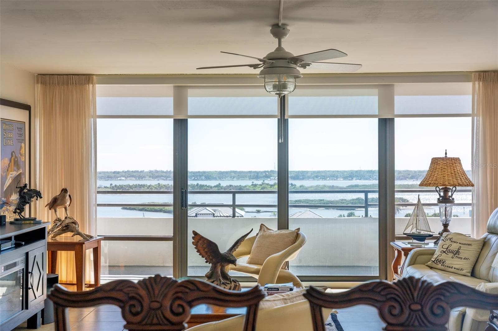River View from Living room - 3743 S ATLANTIC AVE #7A00, DAYTONA BEACH