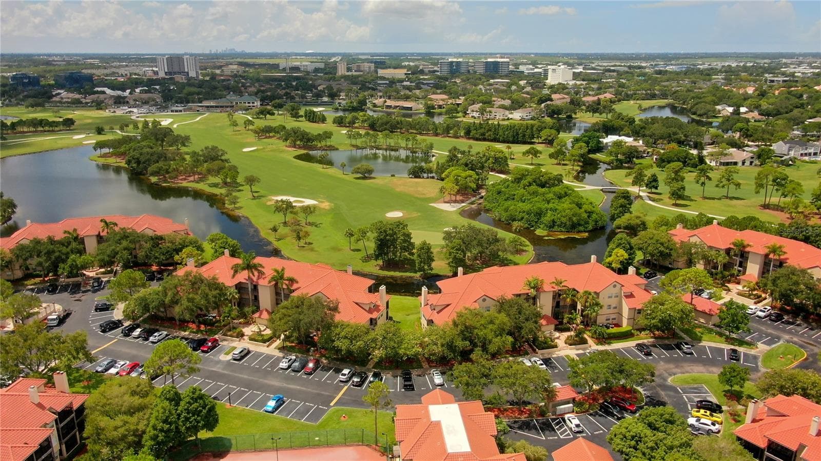 Aerial Views of Audubon Condominiums - 2400 FEATHER SOUND DR #1228, CLEARWATER