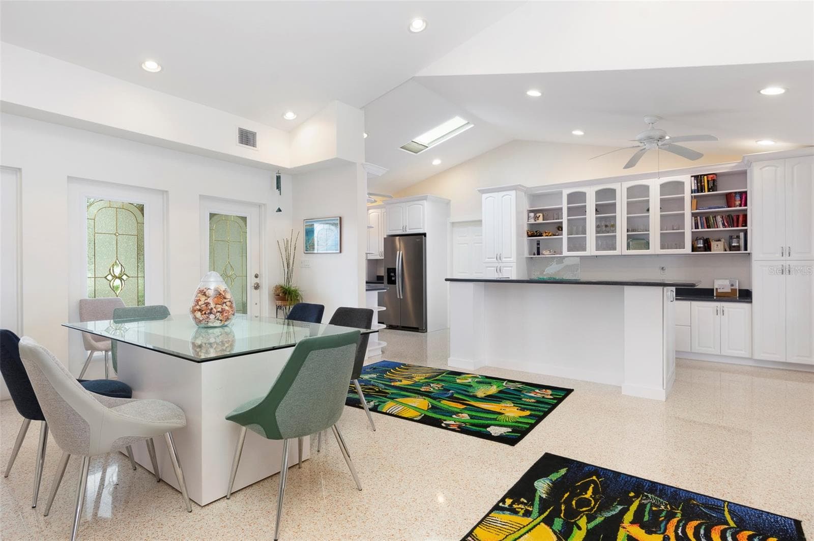 Gorgeous terrazzo floors throughout the open the open space - 11855 4TH ST E, TREASURE ISLAND