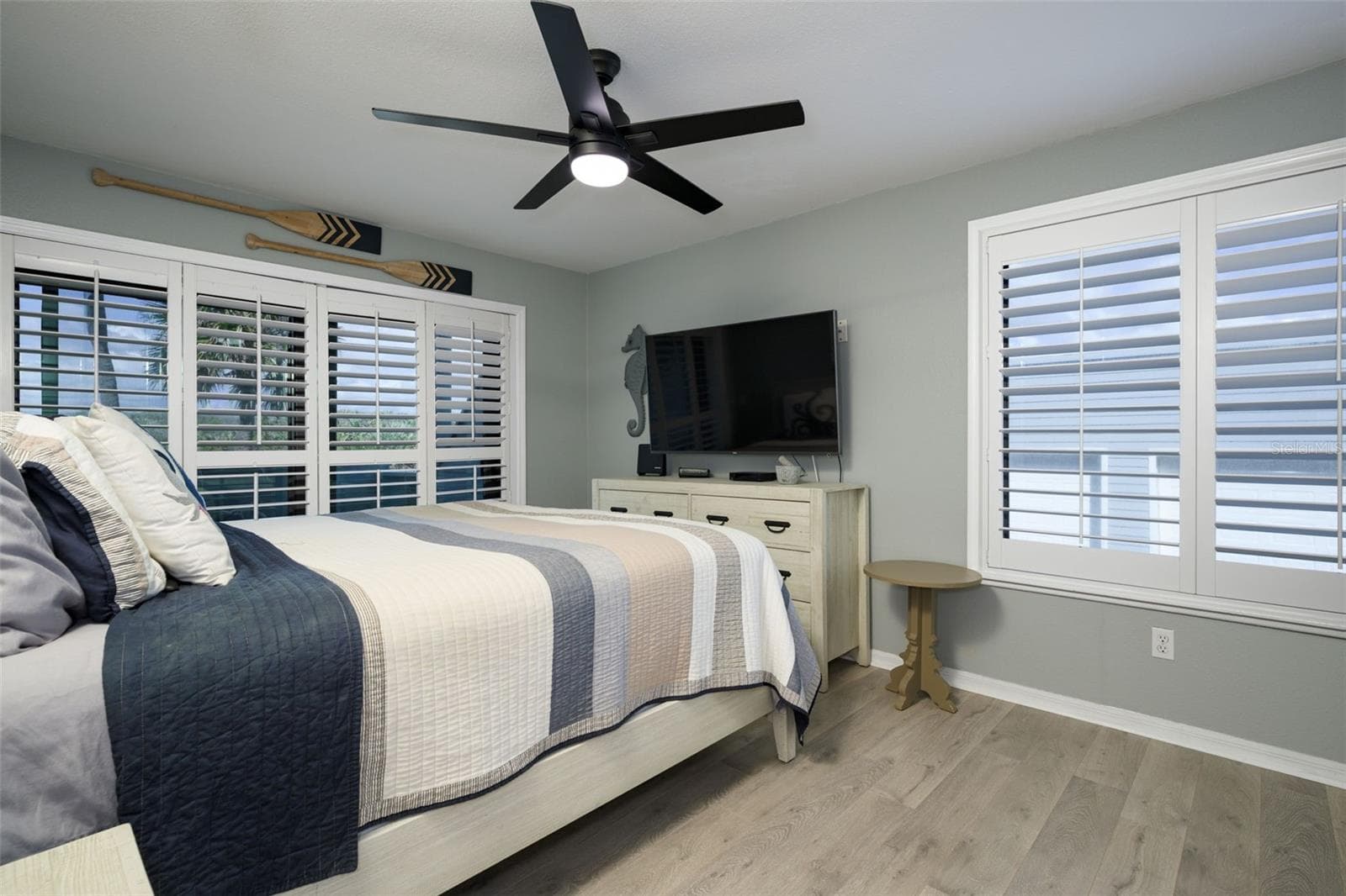 Primary bedroom downstairs! - 4421 S ATLANTIC AVE #A2, PONCE INLET