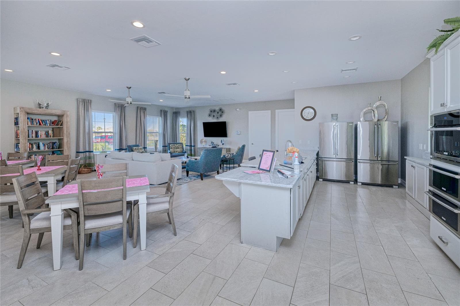 COMMUNITY ROOM AND KITCHEN - 25292 E LENOX CIR, PUNTA GORDA