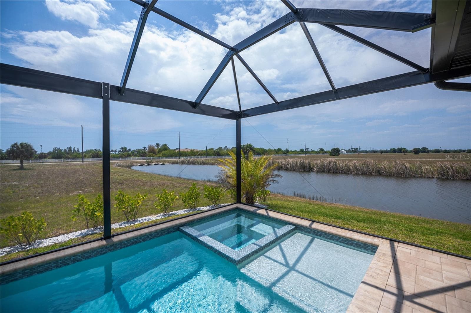 Screened Pool and Spa with Panoramic Water Views. - 7 SUNFLOWER DR, PLACIDA