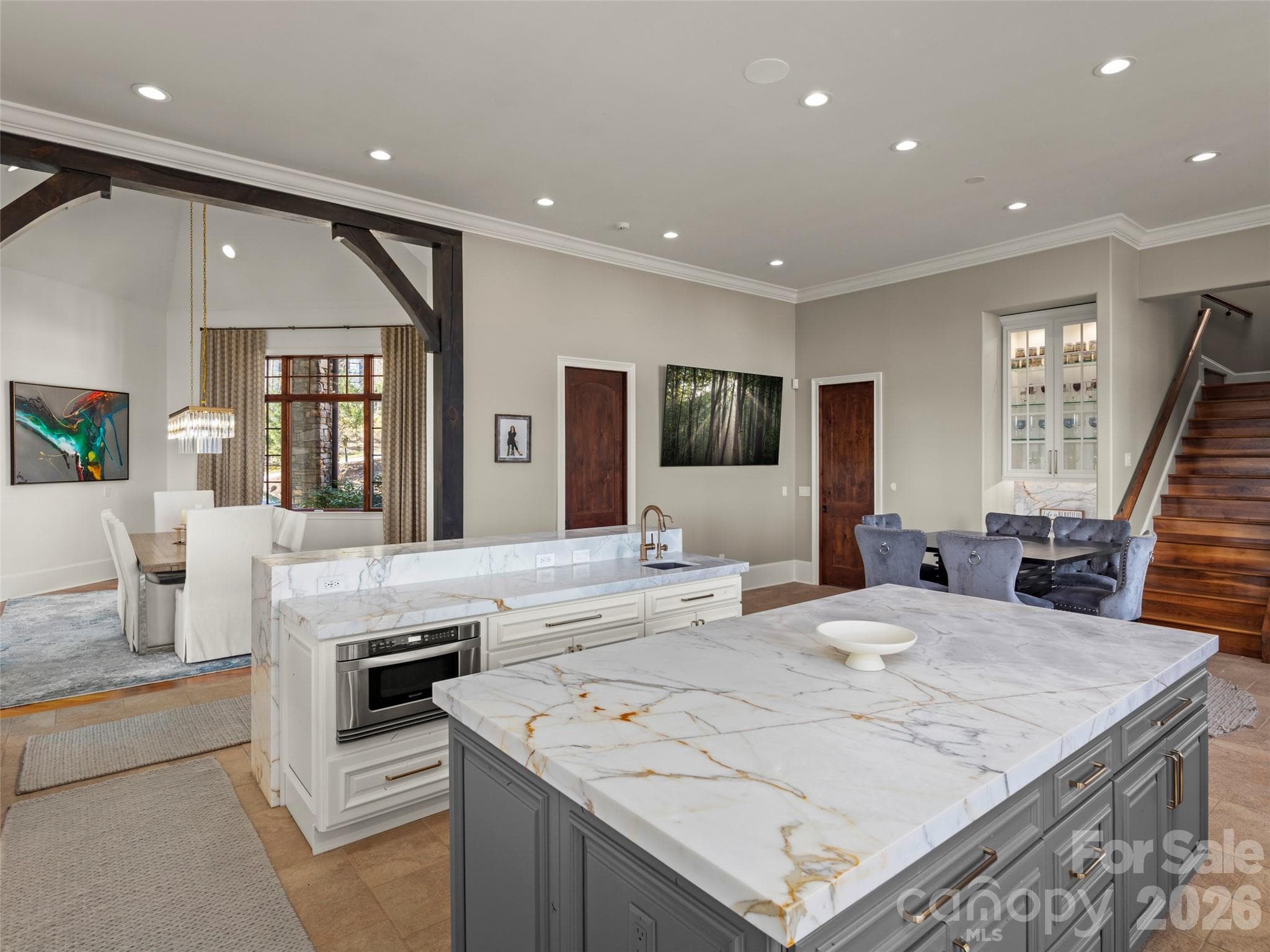 kitchen looking towards the formal dinning area and mud room/service entry - 47 Ridge Pine Trail, Arden