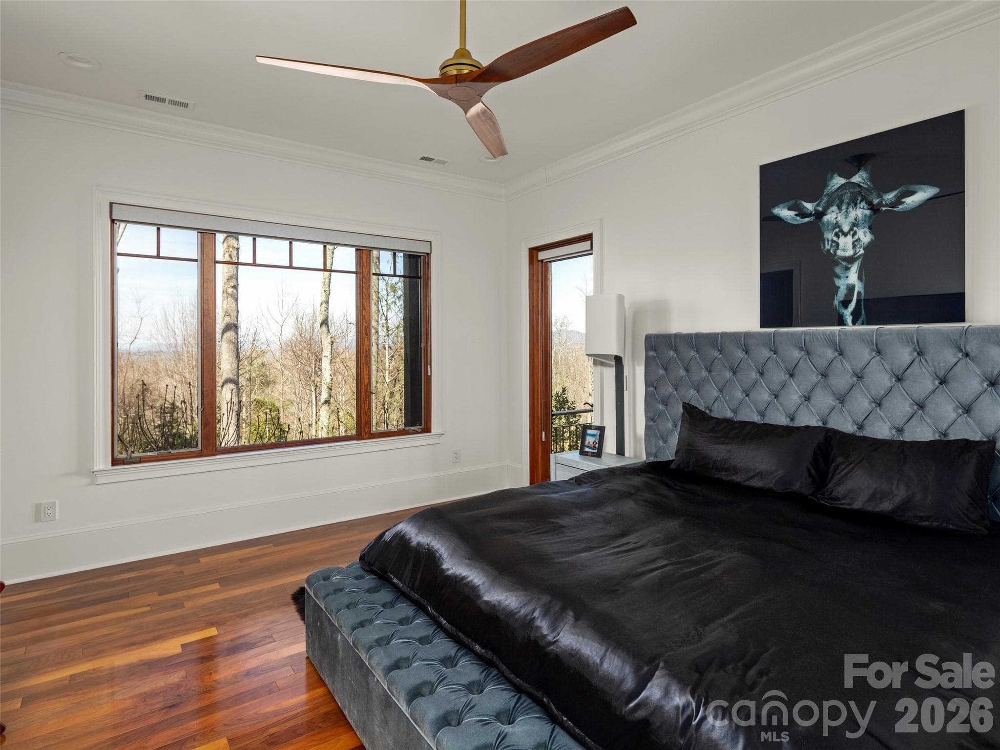 second guest suite looking towards window with long range views - 47 Ridge Pine Trail, Arden