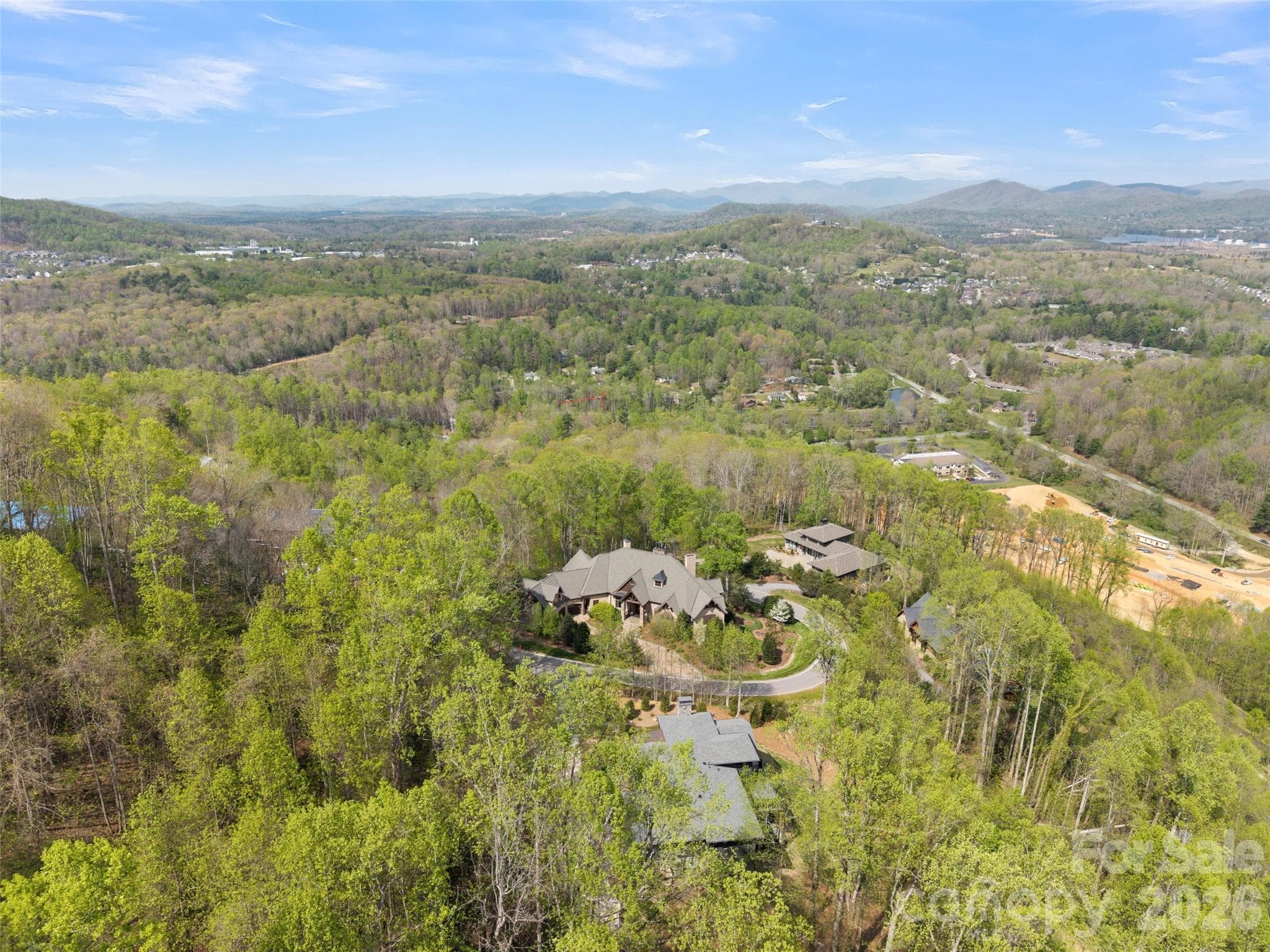 long range aerial view - 47 Ridge Pine Trail, Arden