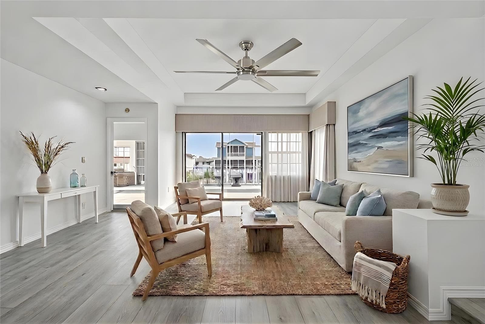 Main living room-Virtually staged photo - 4340 SEAGULL DR, NEW PORT RICHEY