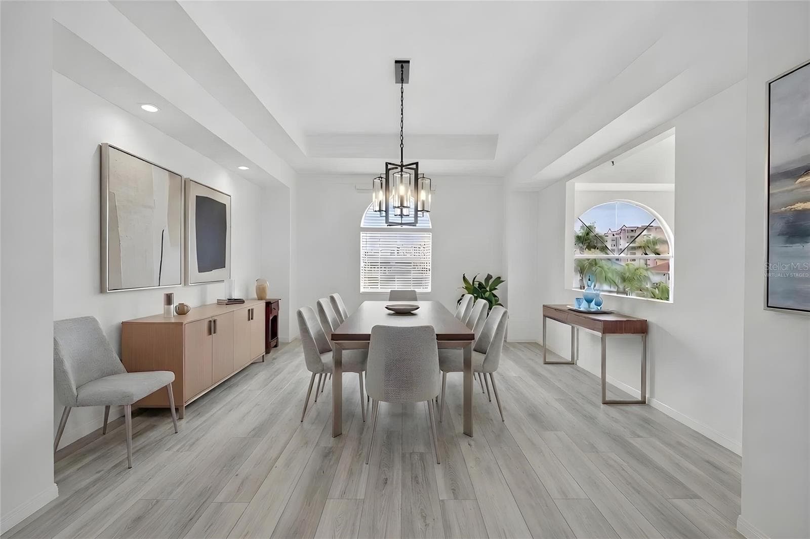 Dining room -virtually staged/updated - 4340 SEAGULL DR, NEW PORT RICHEY
