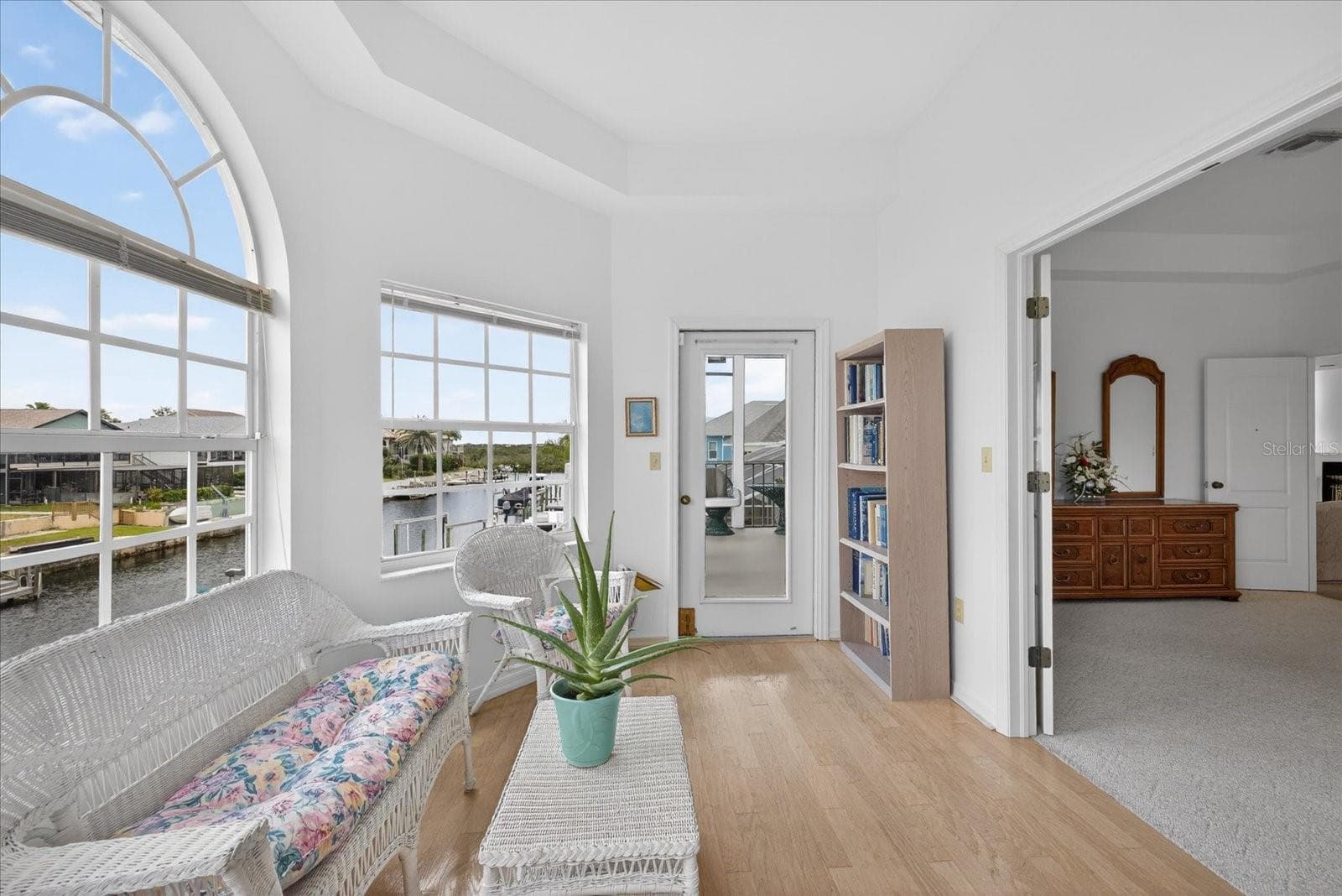 Alcove water views from primary suite. - 4340 SEAGULL DR, NEW PORT RICHEY