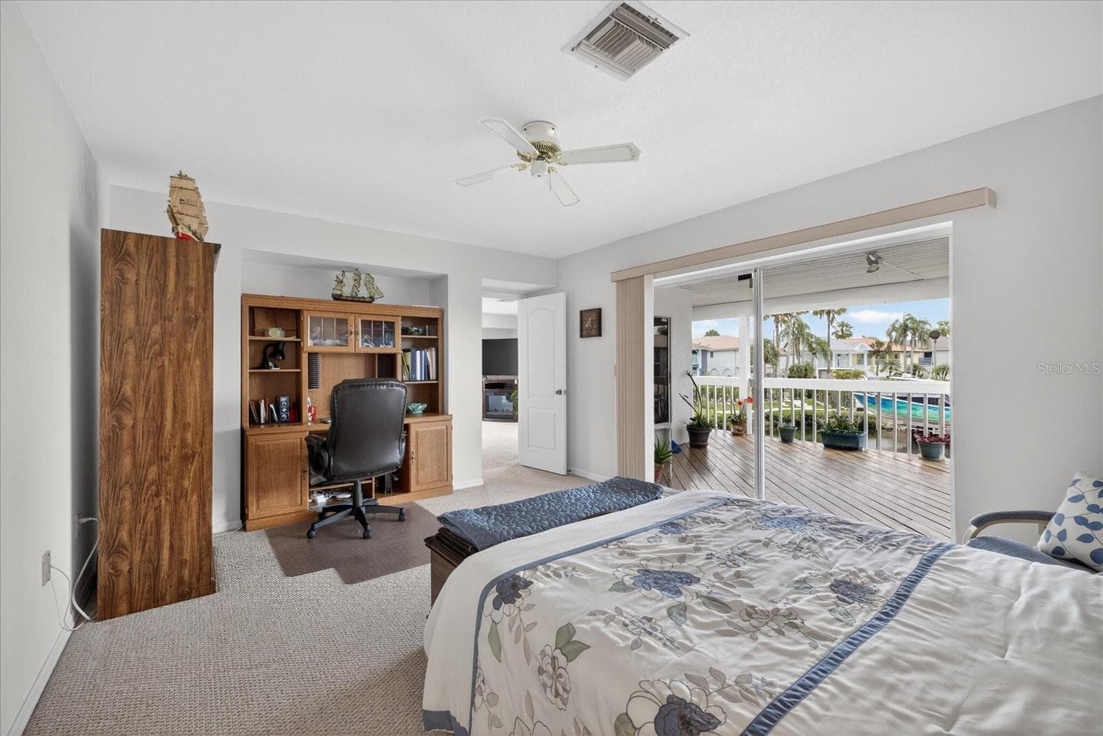 Guest bedroom 3 with water views - 4340 SEAGULL DR, NEW PORT RICHEY