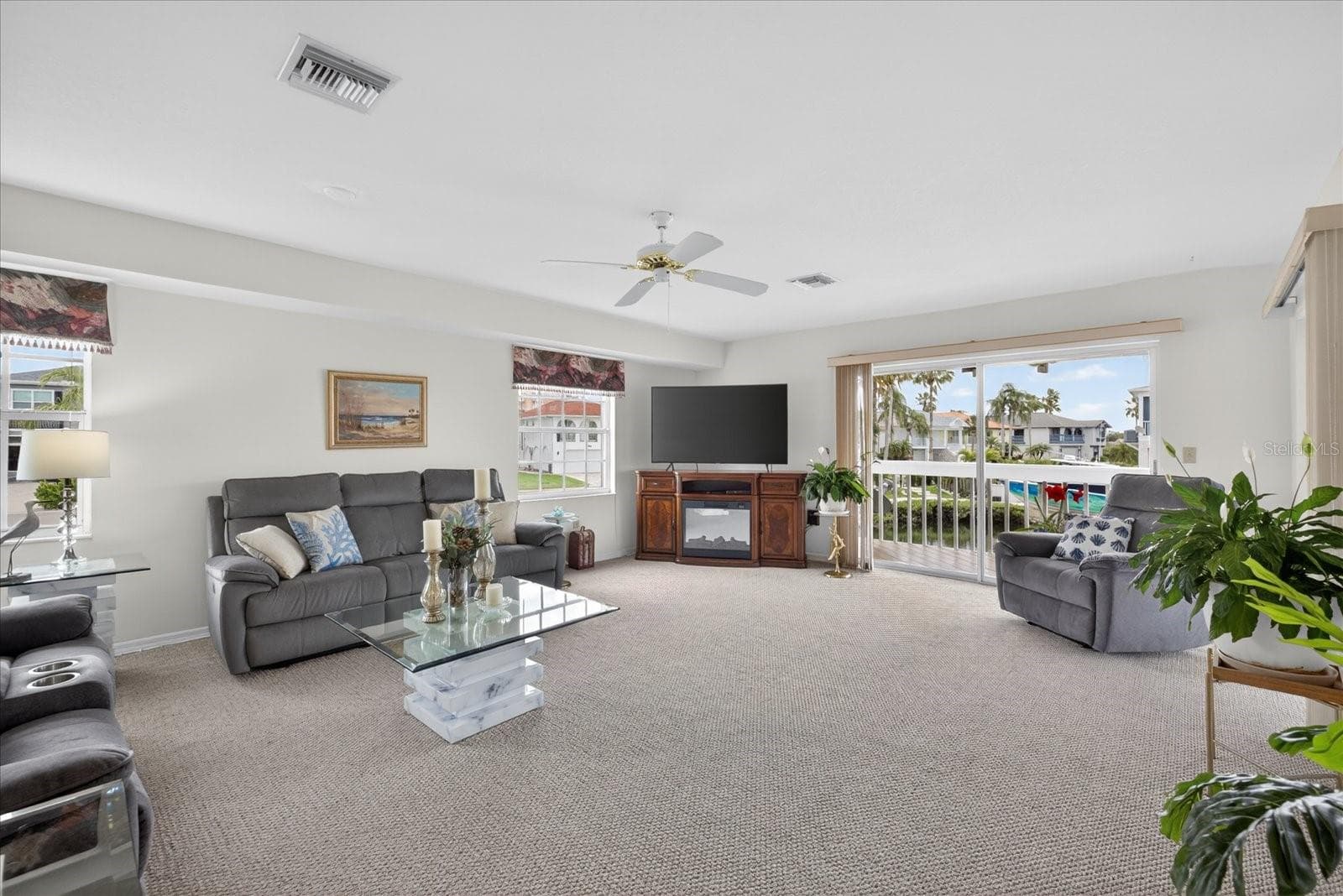Family room water views - 4340 SEAGULL DR, NEW PORT RICHEY