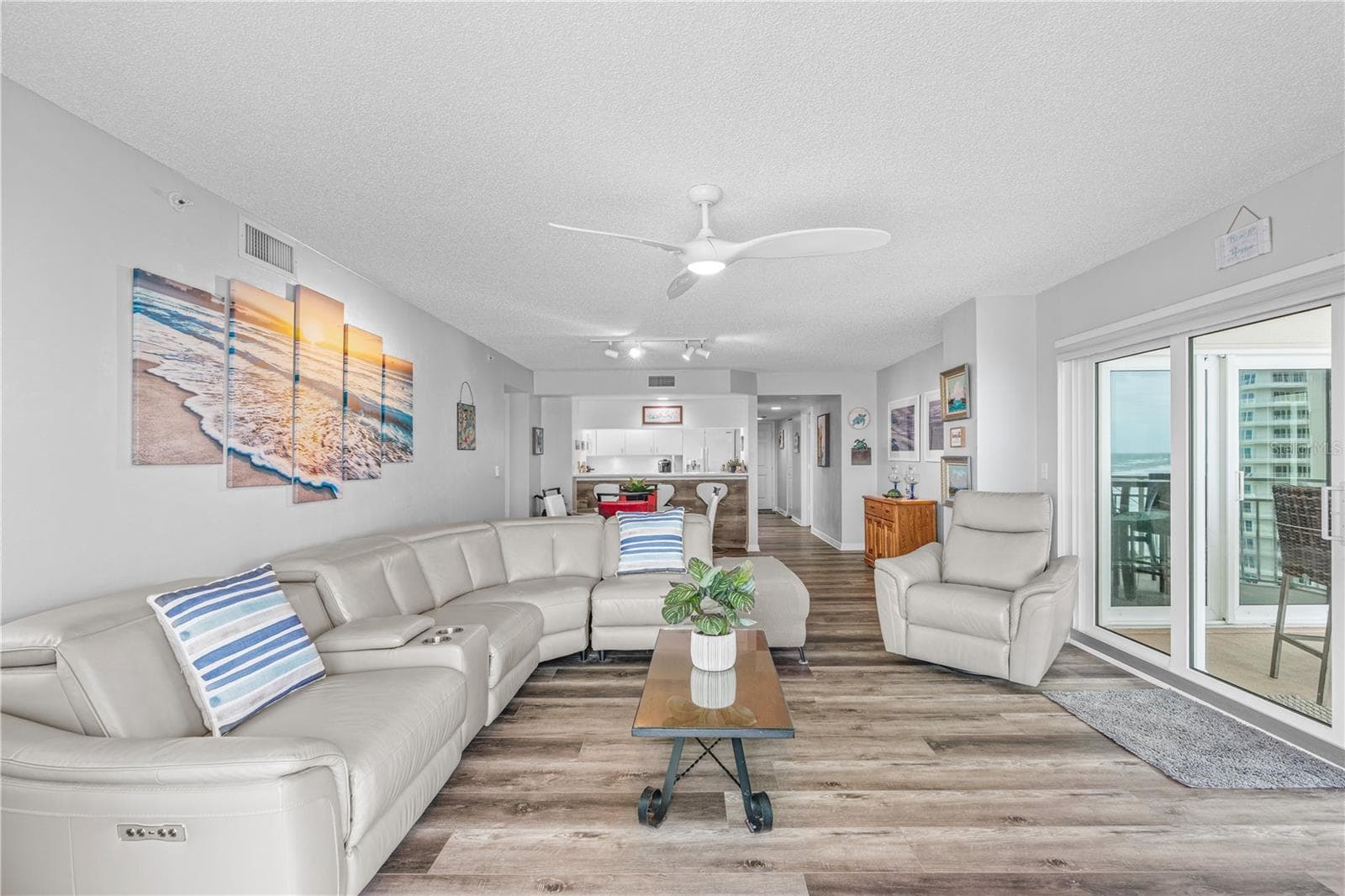 Living to Kitchen - 2967 S ATLANTIC AVE #903, DAYTONA BEACH SHORES