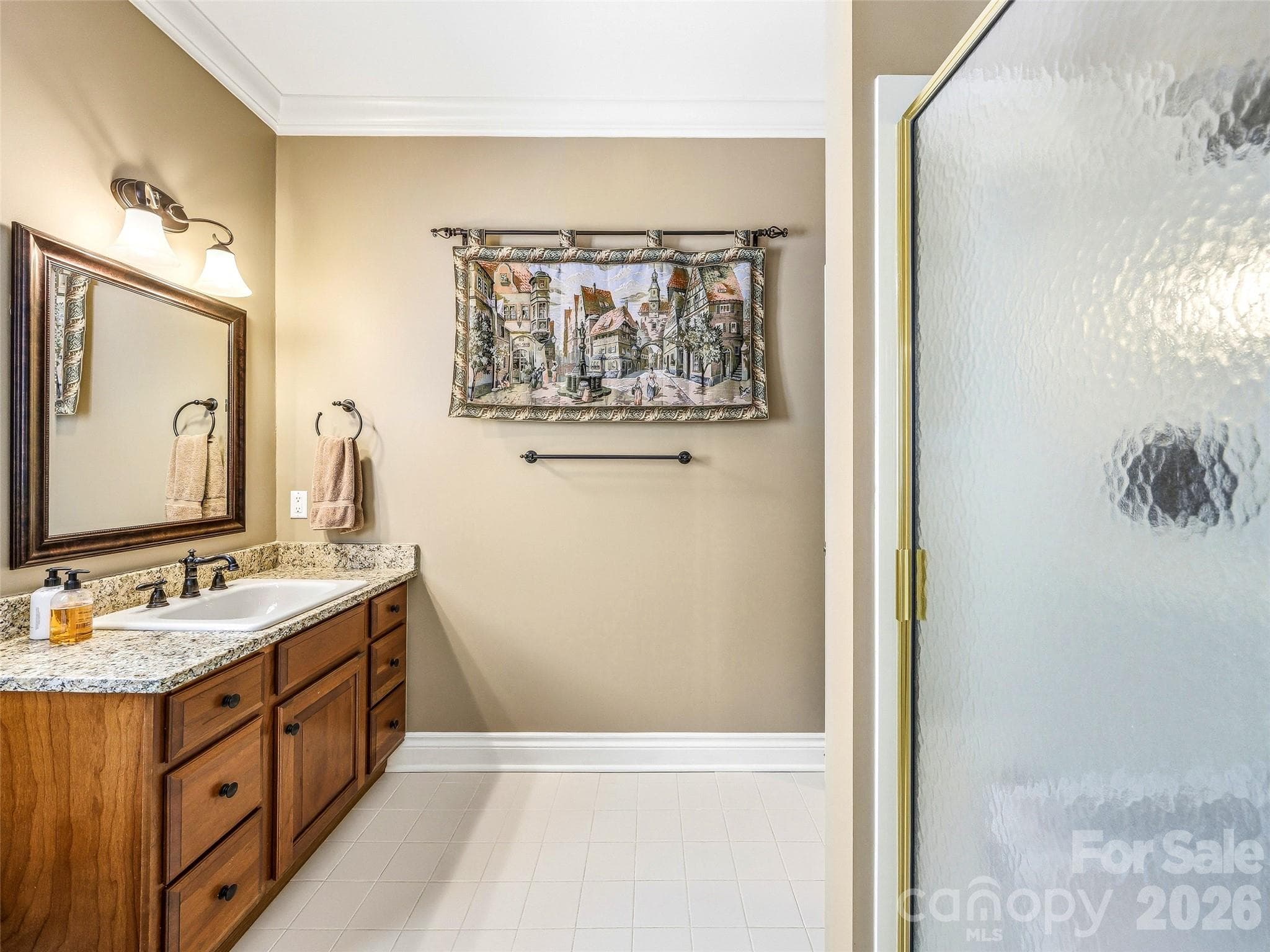 There is a second full bathroom on the main level. - 33 Tiverton Lane, Asheville